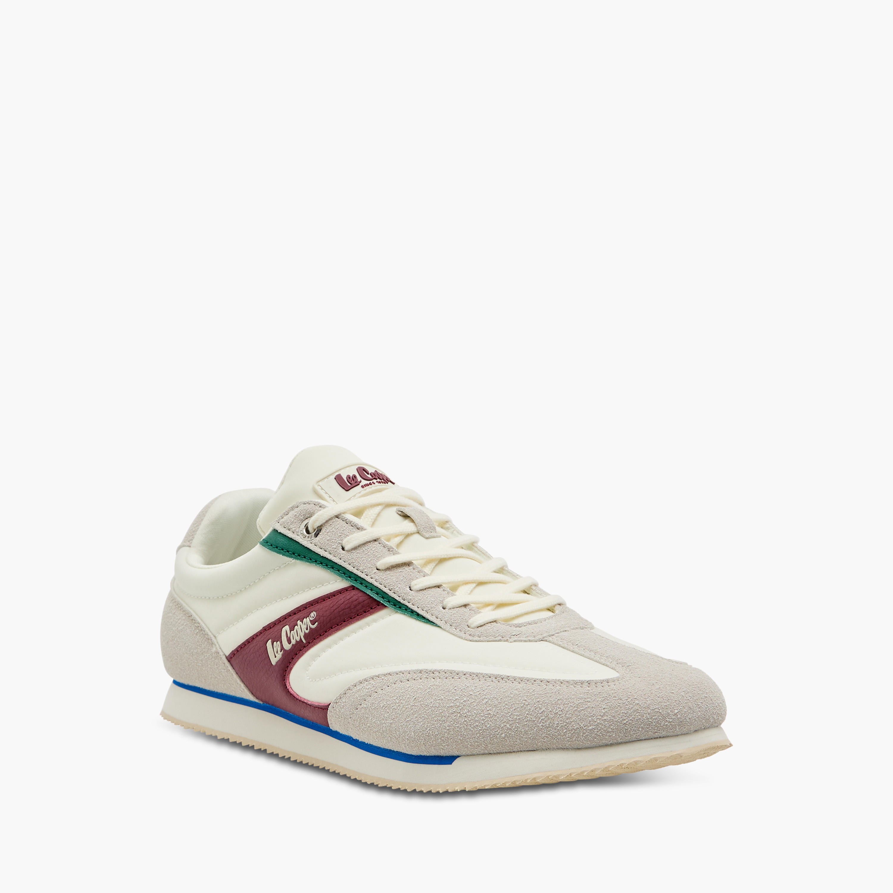 Lee Cooper Men's Colourblock Shoes with Lace-Up Closure-men-shoes-sneakers-image-2