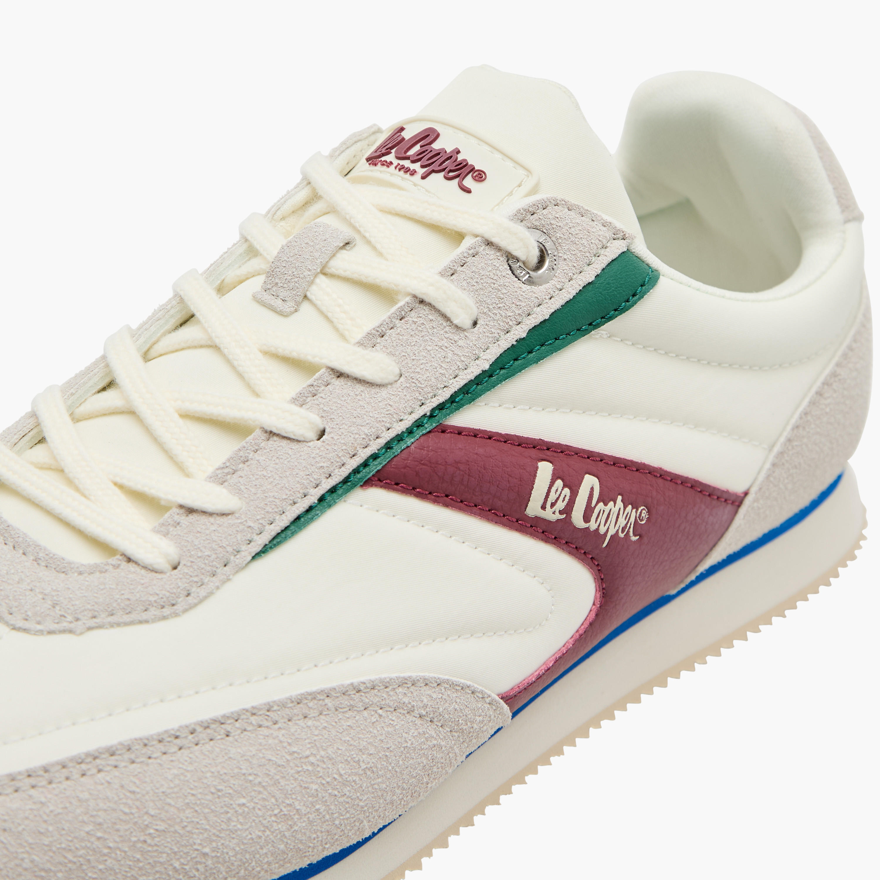 Lee Cooper Men's Colourblock Shoes with Lace-Up Closure-men-shoes-sneakers-image-4