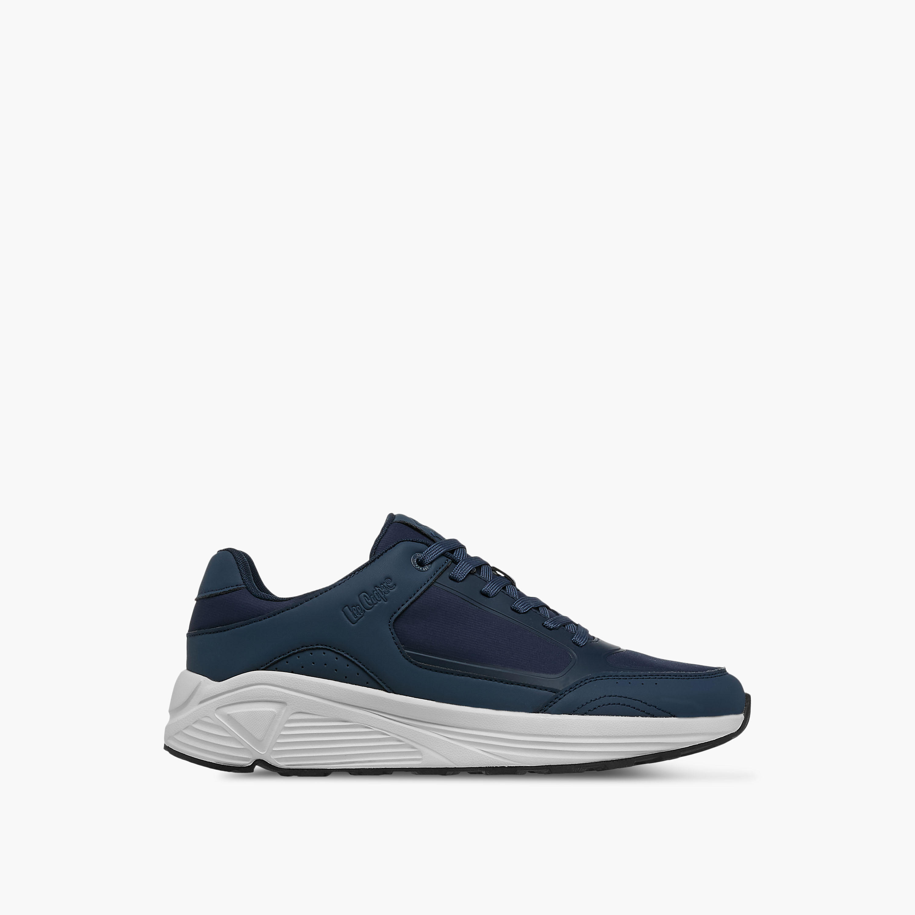 Lee Cooper Men's Panelled Lace-Up Sneakers-men-shoes-sneakers-image-3
