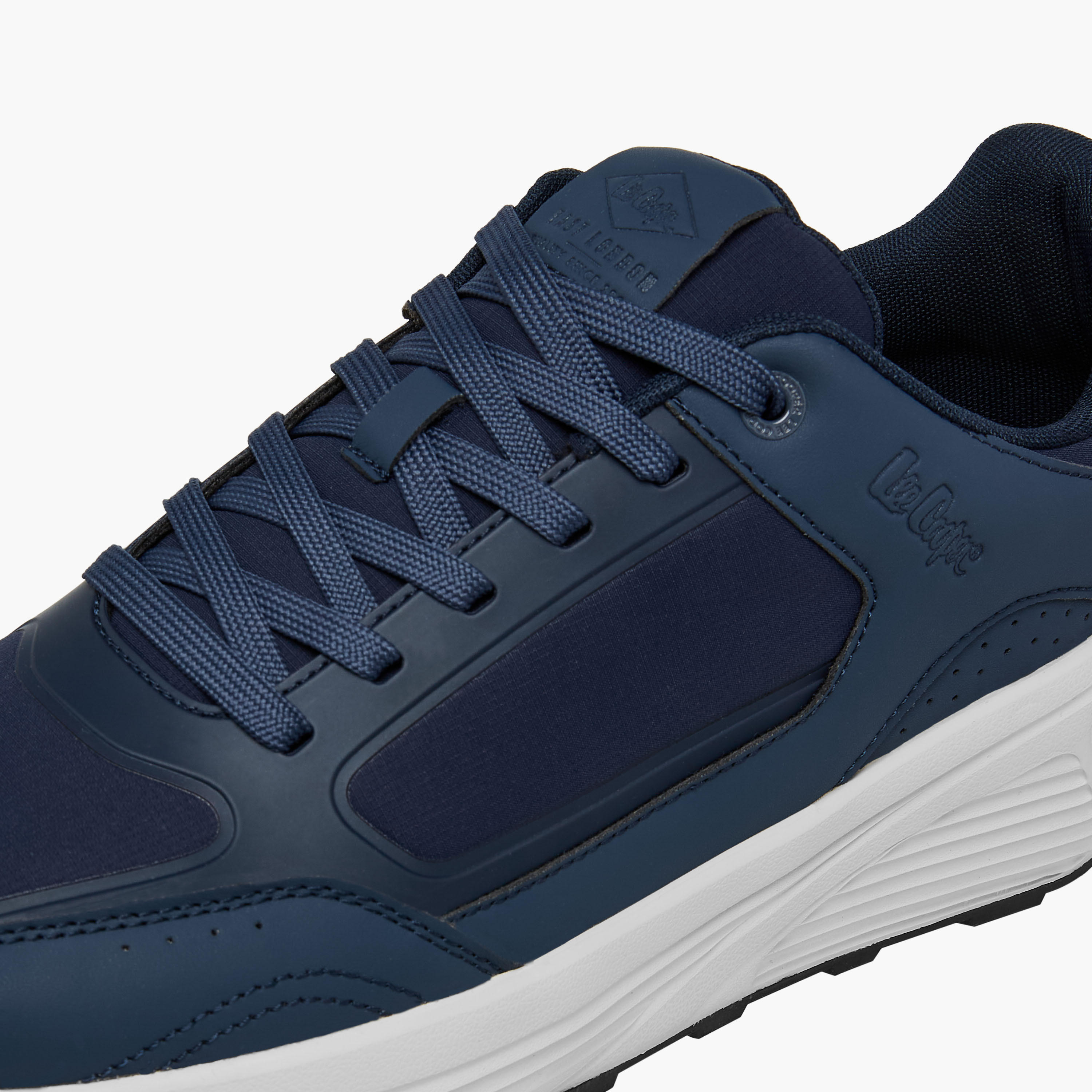 Lee Cooper Men's Panelled Lace-Up Sneakers-men-shoes-sneakers-image-4
