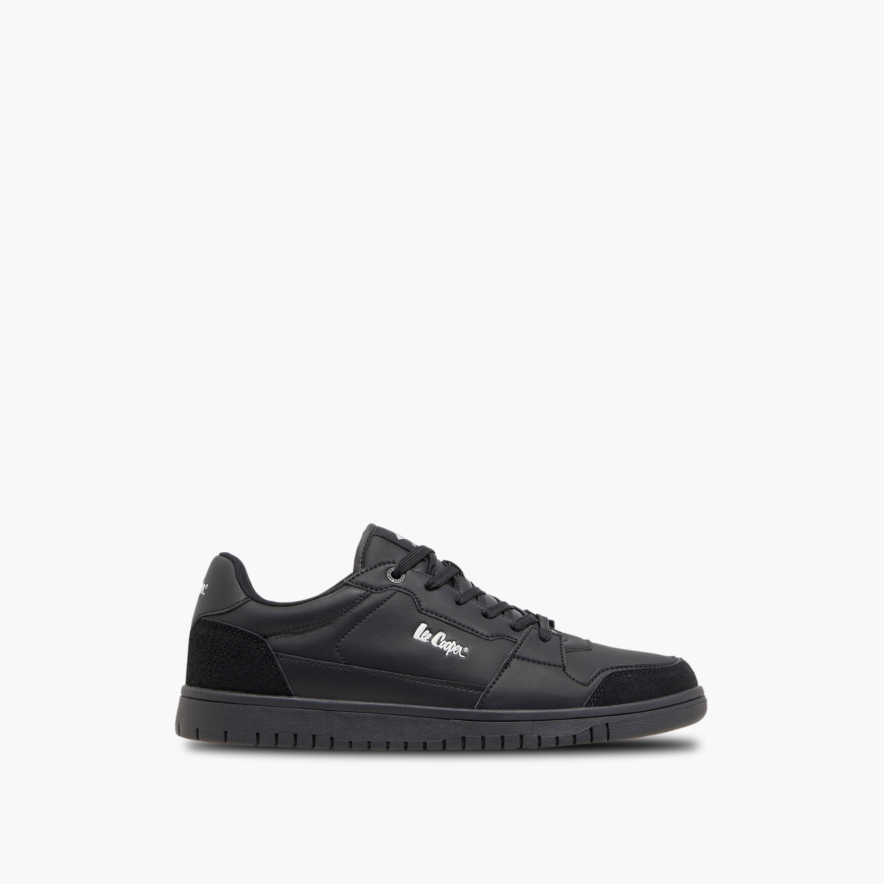 Lee Cooper Men's Panelled Sneakers with Lace-Up Closure-men-shoes-sneakers-image-4