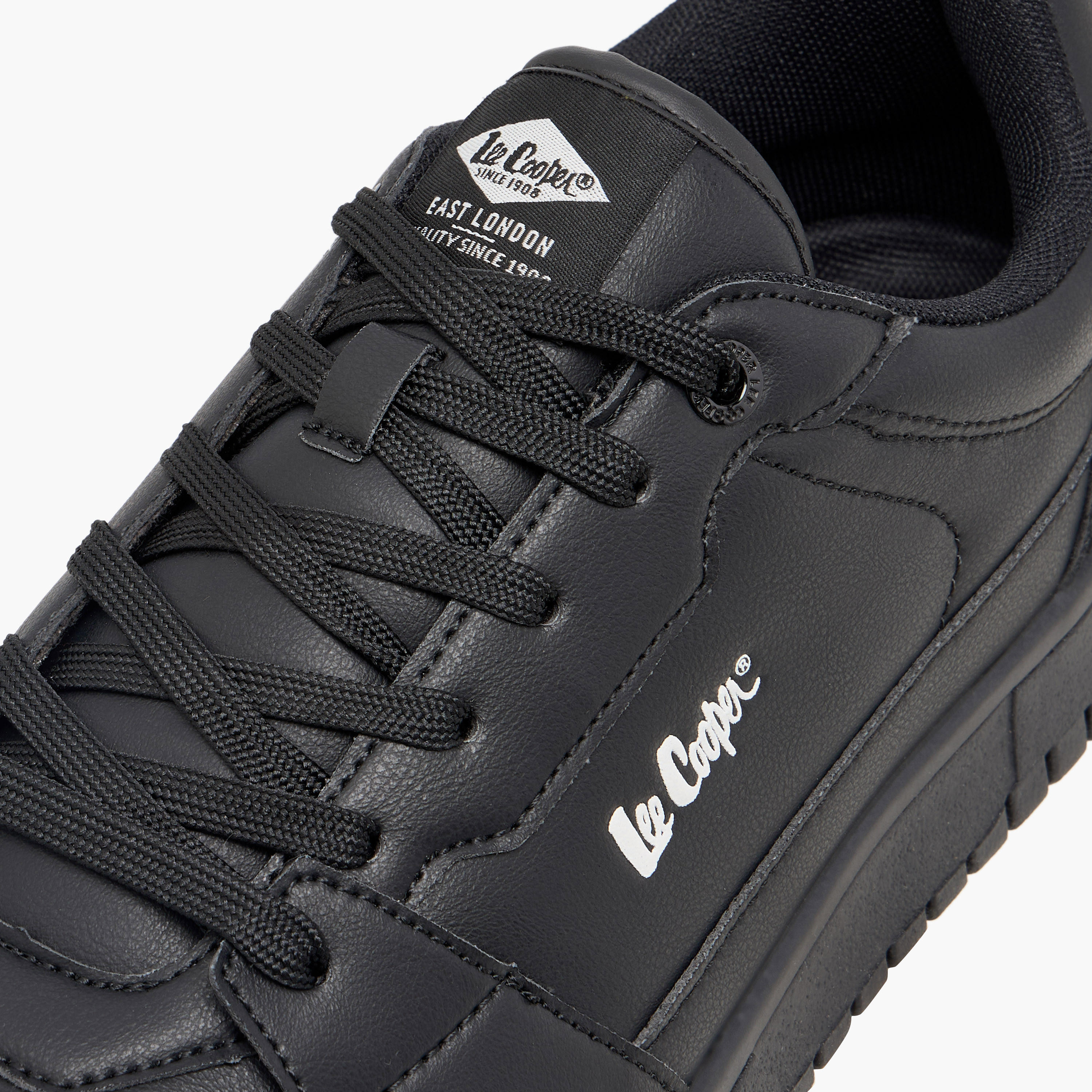 Lee Cooper Men's Panelled Sneakers with Lace-Up Closure-men-shoes-sneakers-image-5