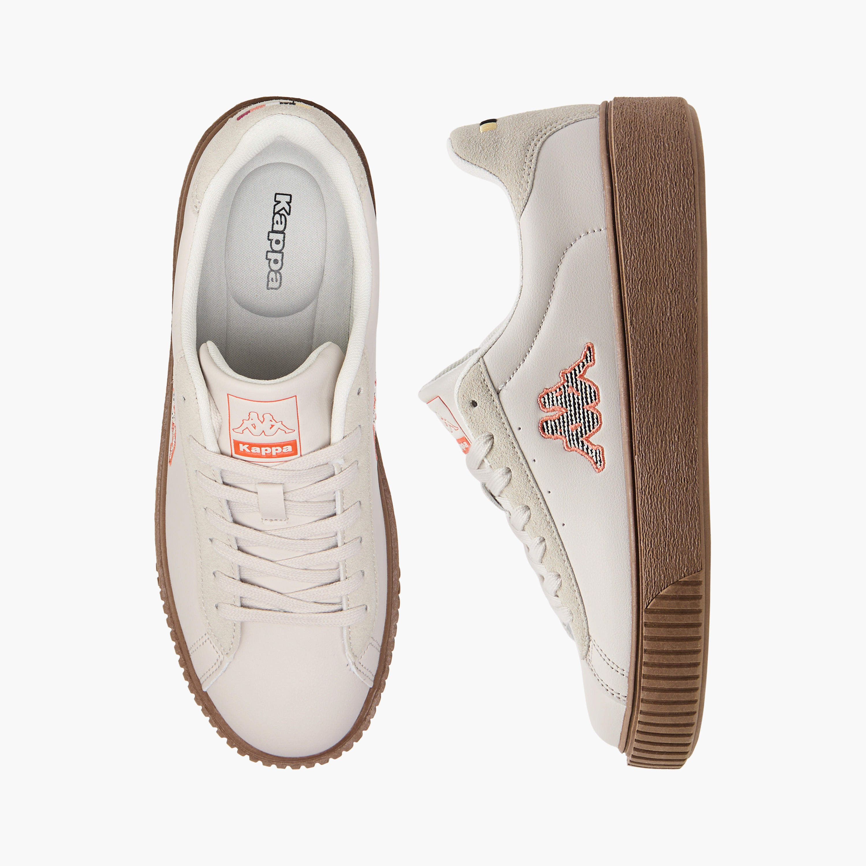 Kappa Women's Logo Applique Sneakers with Lace-Up Closure-women-shoes-sneakers-image-1