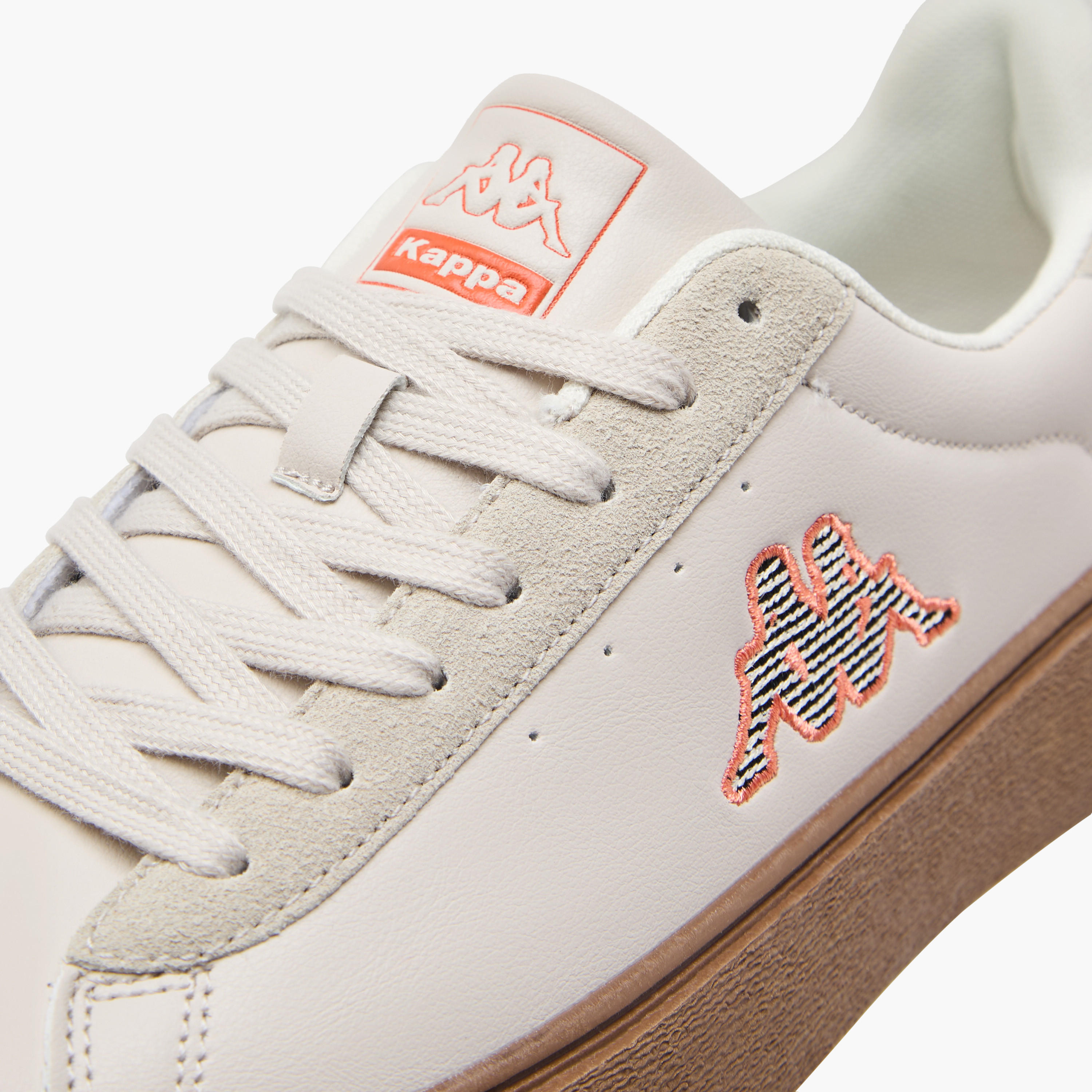 Kappa Women's Logo Applique Sneakers with Lace-Up Closure-women-shoes-sneakers-image-4