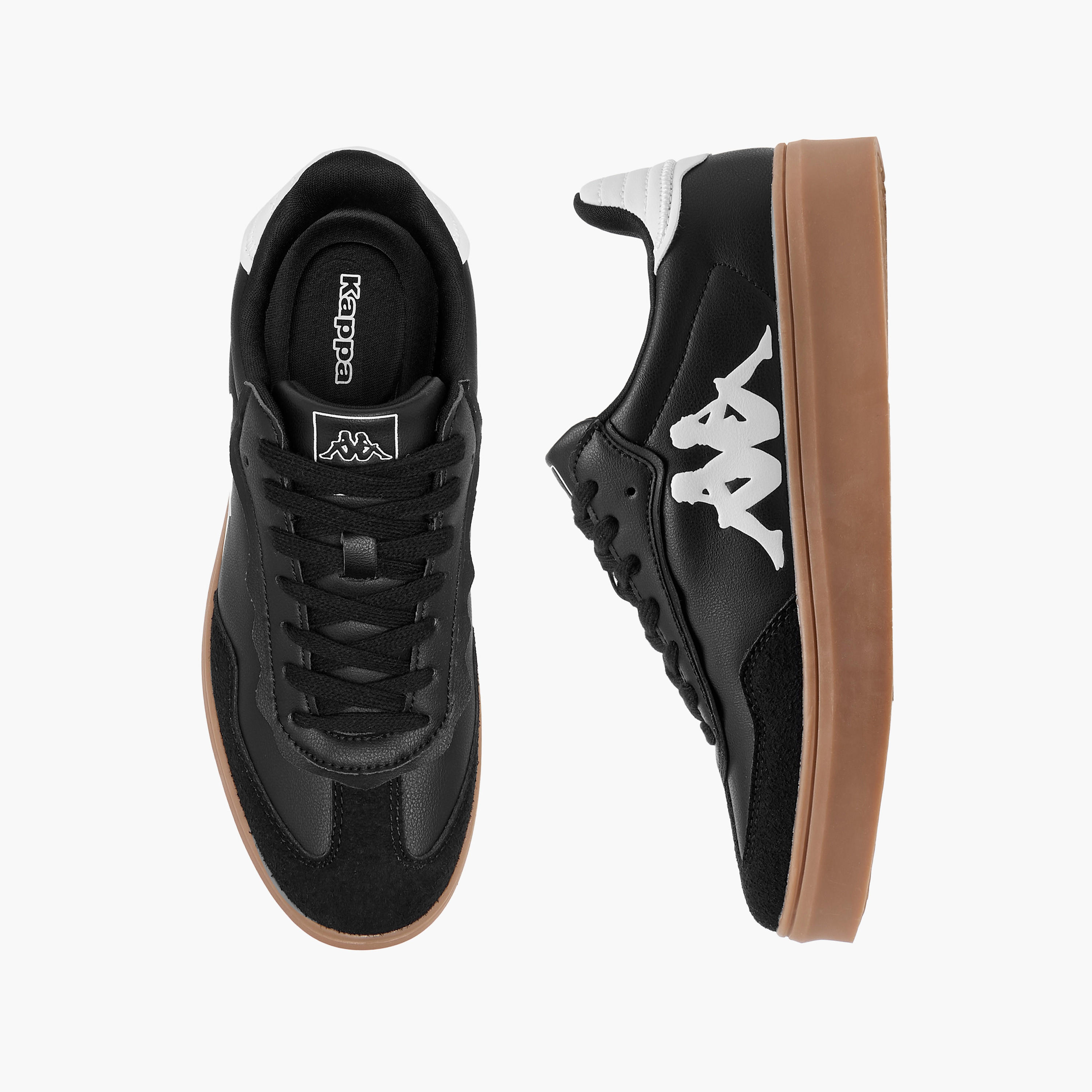 حذاء سنيكرز بنقوش شعار ورباط إغلاق للنساء من كابا-women-shoes-sneakers-image-1