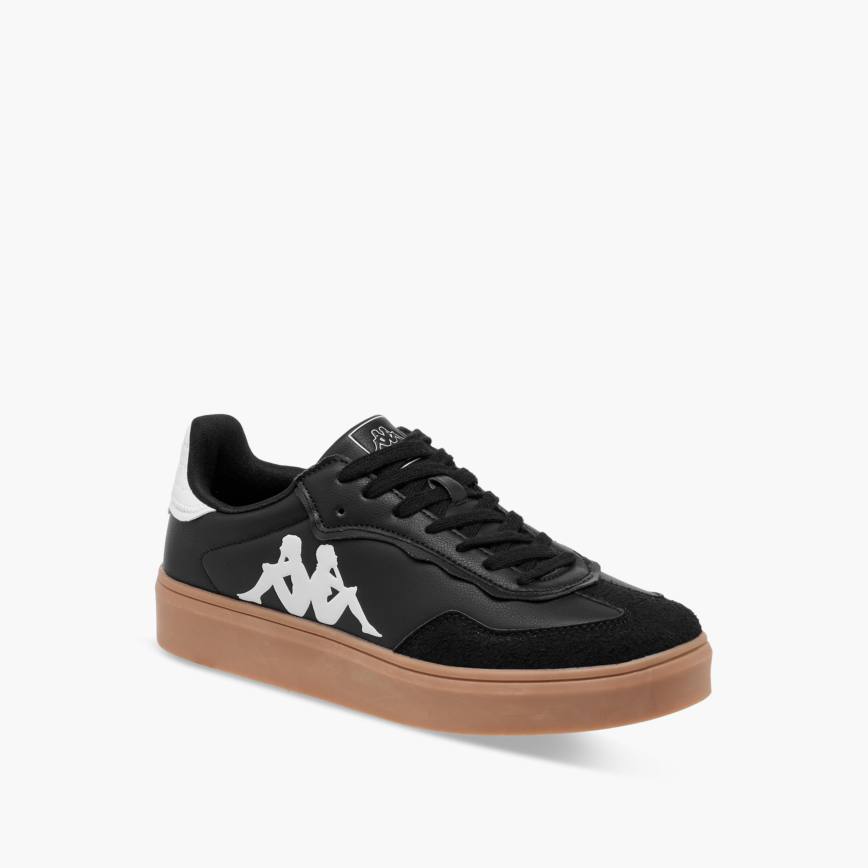 Kappa Women's Logo Embossed Sneakers with Lace-Up Closure-women-shoes-sneakers-image-4