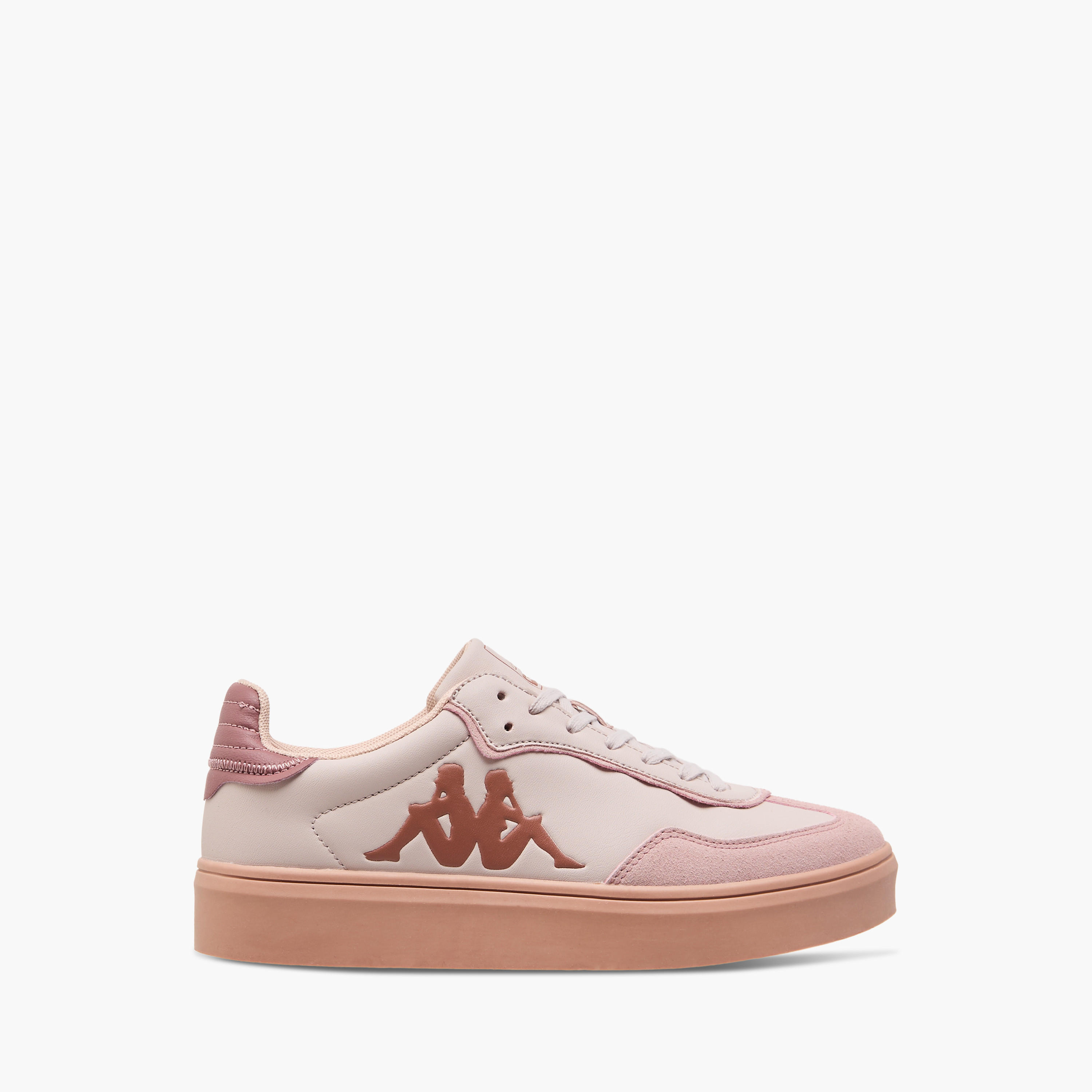 Kappa Women's Logo Embossed Sneakers with Lace-Up Closure-women-shoes-sneakers-image-3