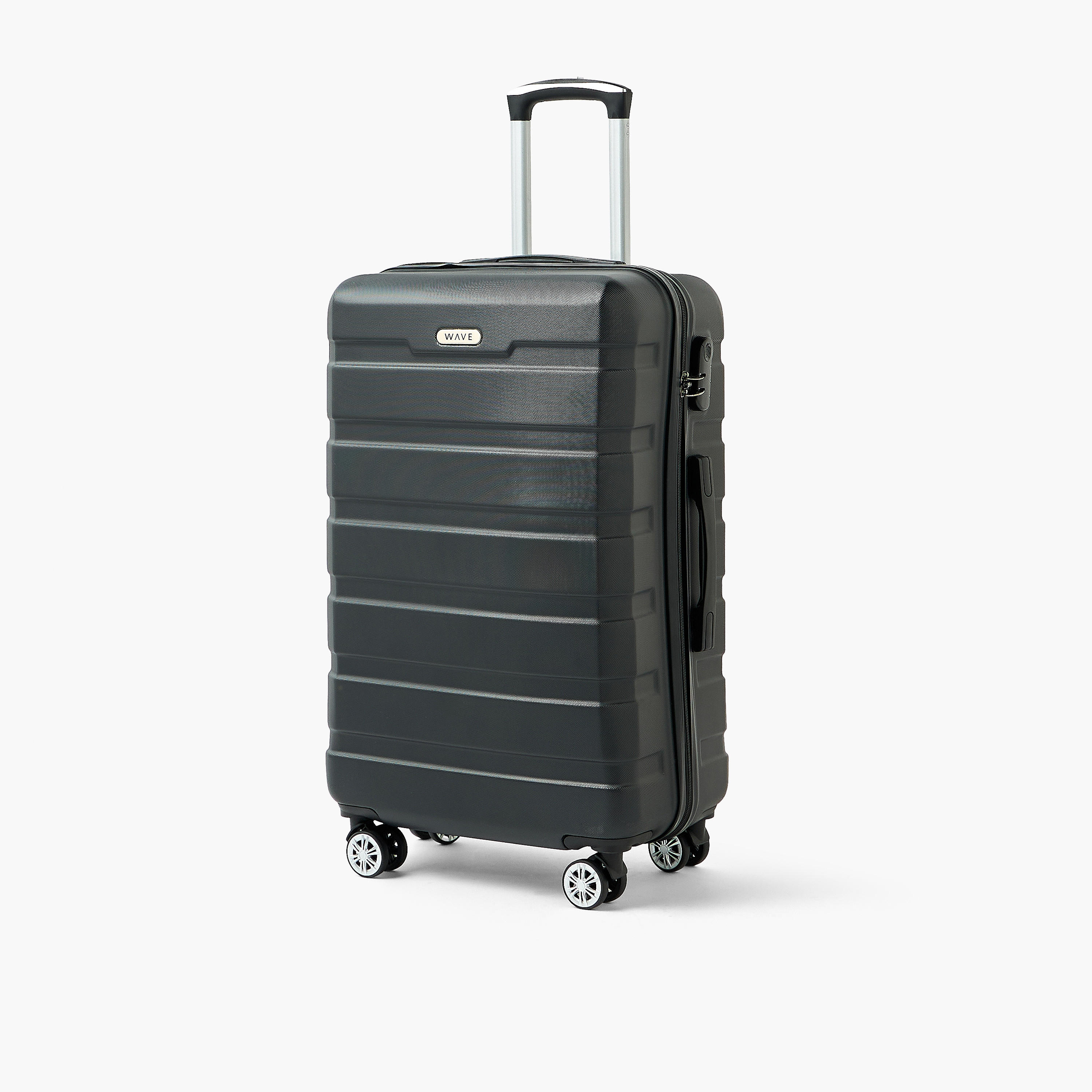 WAVE Textured Hardcase Luggage Trolley with Retractable Handle - 28 inches Check-In Bag-travel-luggagesandbags-luggage-image-1