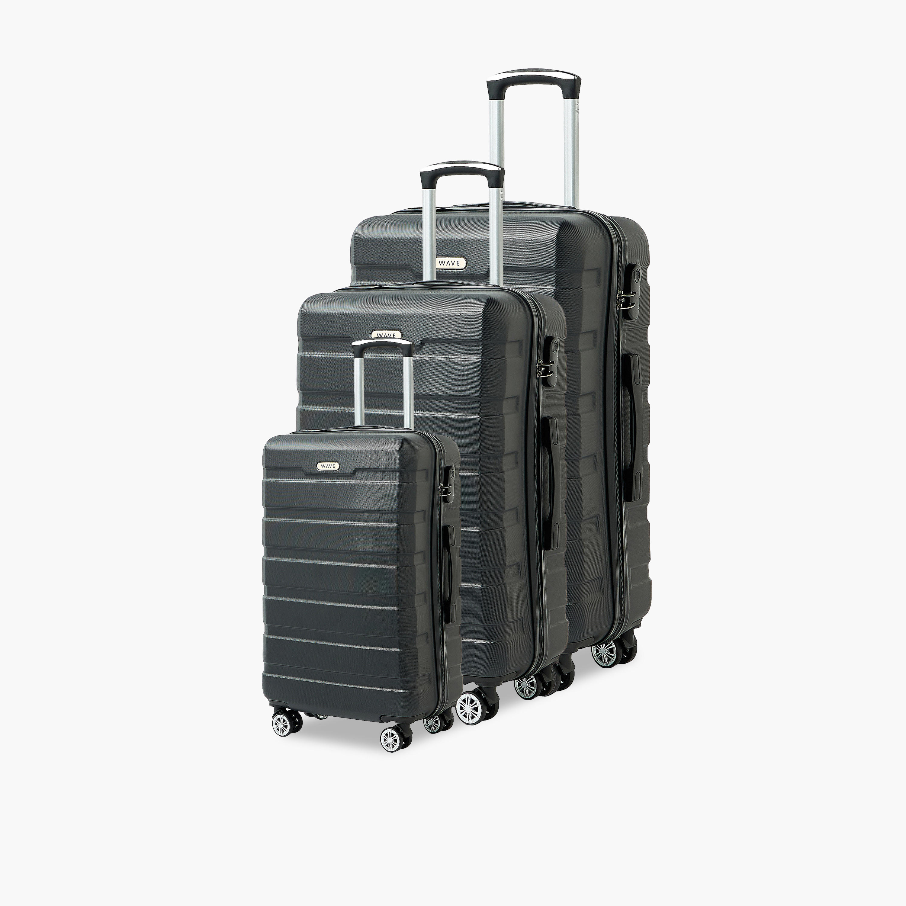 WAVE Textured Hardcase Luggage Trolley with Retractable Handle - 28 inches Check-In Bag-travel-luggagesandbags-luggage-image-10
