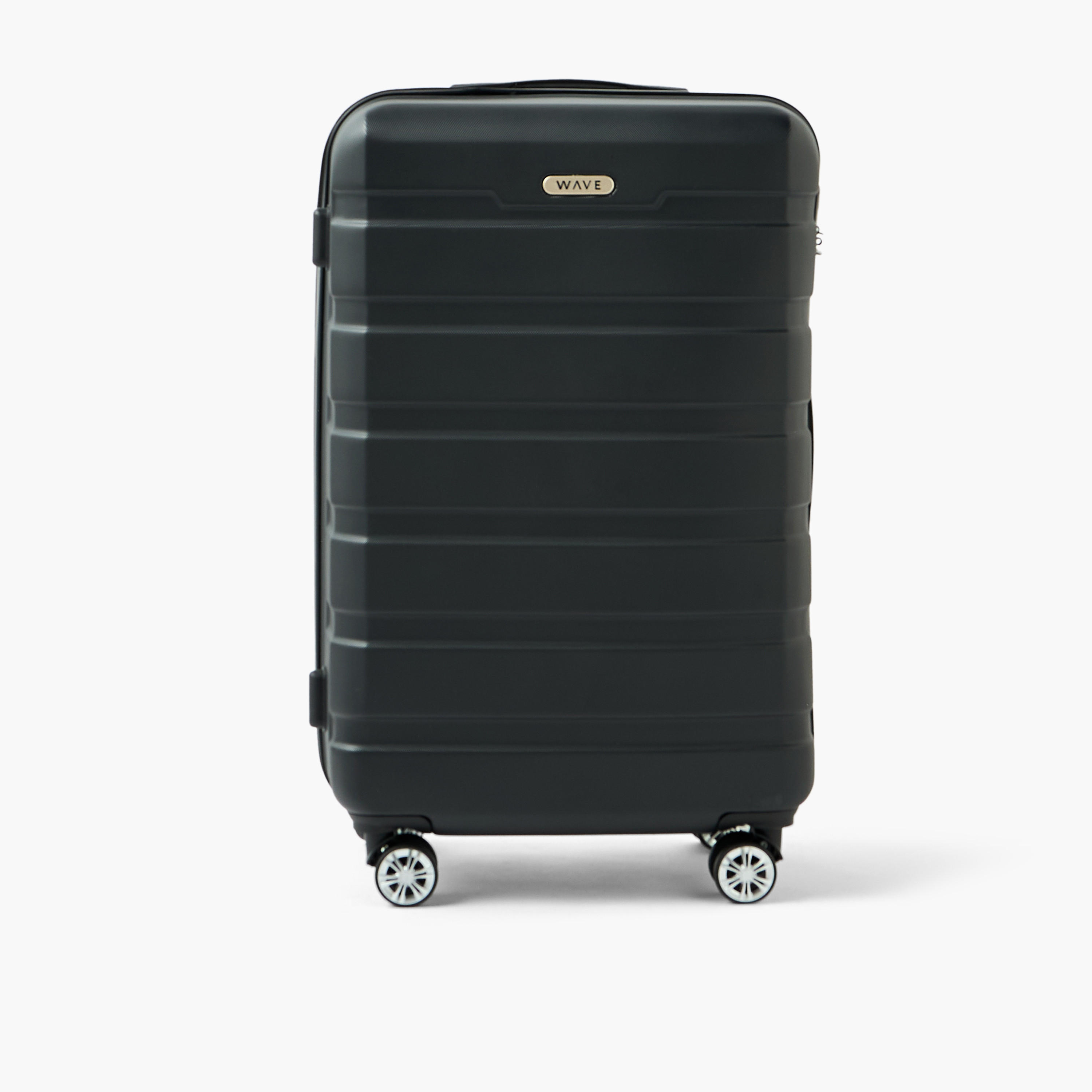 WAVE Textured Hardcase Luggage Trolley with Retractable Handle - 28 inches Check-In Bag-travel-luggagesandbags-luggage-image-2