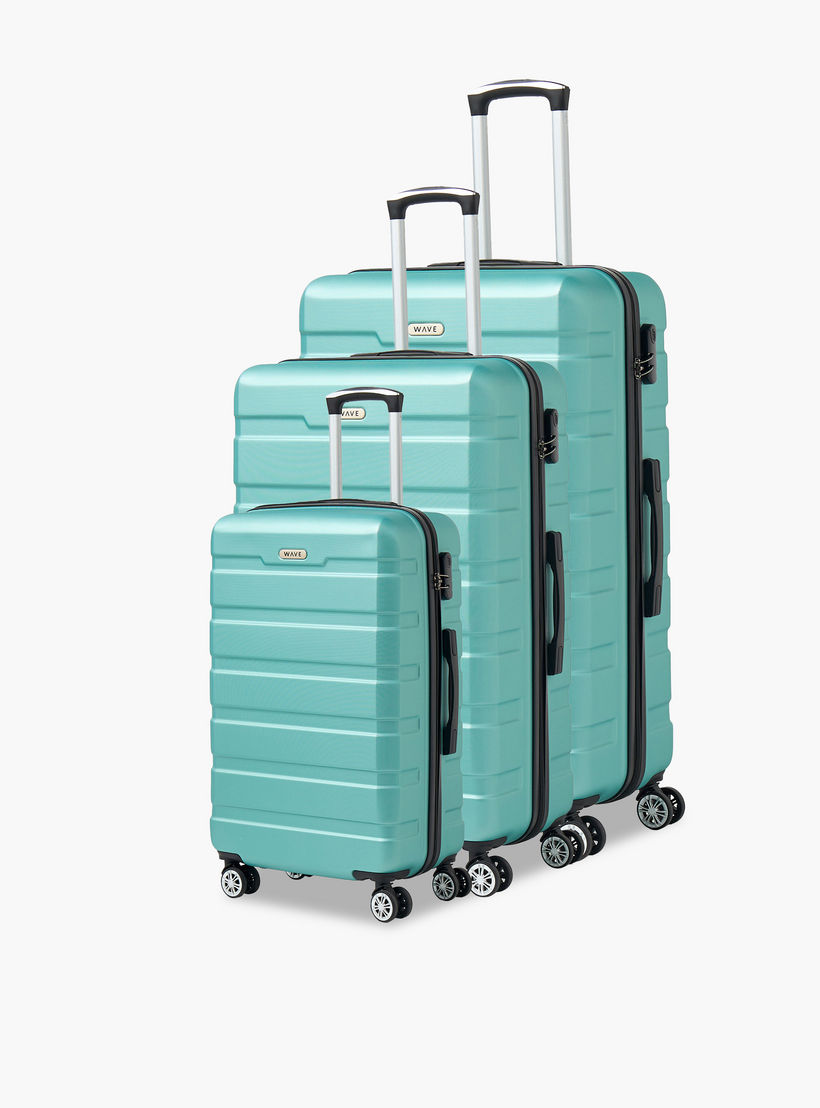 WAVE Textured Hardcase Luggage Trolley with Retractable Handle - 28 inches Check-In Bag-travel-luggagesandbags-luggage-image-10