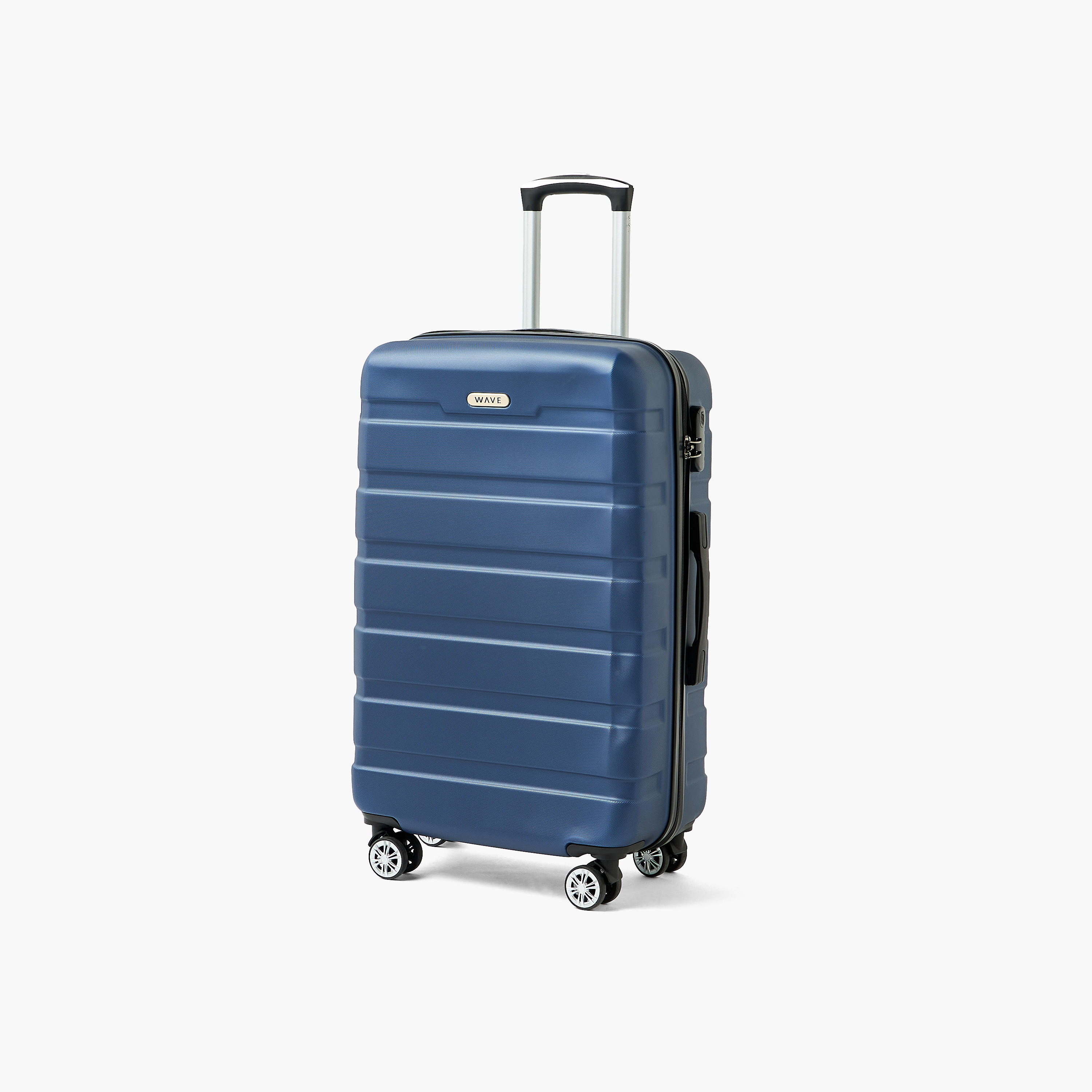 WAVE Textured Hardcase Luggage Trolley with Retractable Handle - 28 inches Check-In Bag-travel-luggagesandbags-luggage-image-10