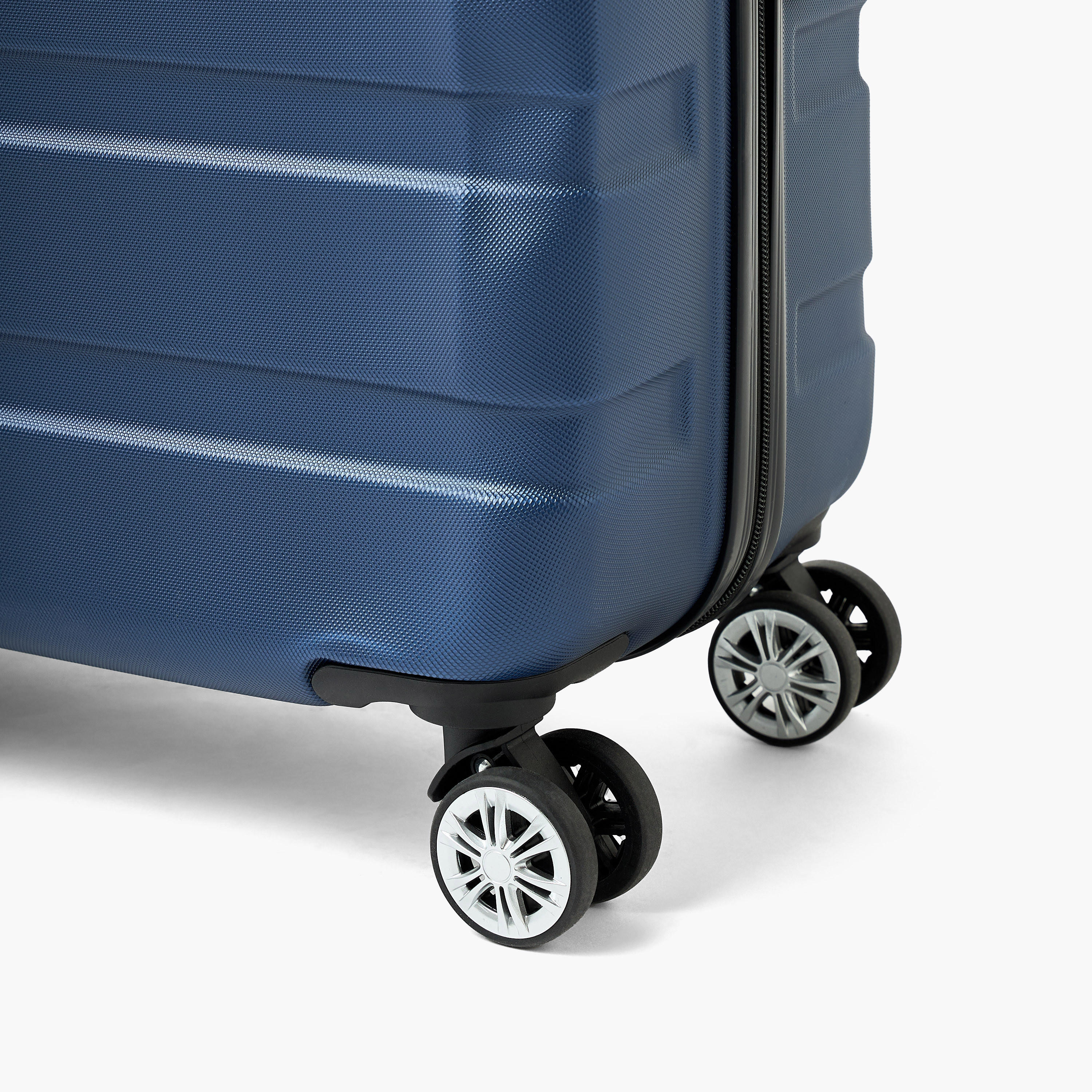 WAVE Textured Hardcase Luggage Trolley with Retractable Handle - 28 inches Check-In Bag-travel-luggagesandbags-luggage-image-7