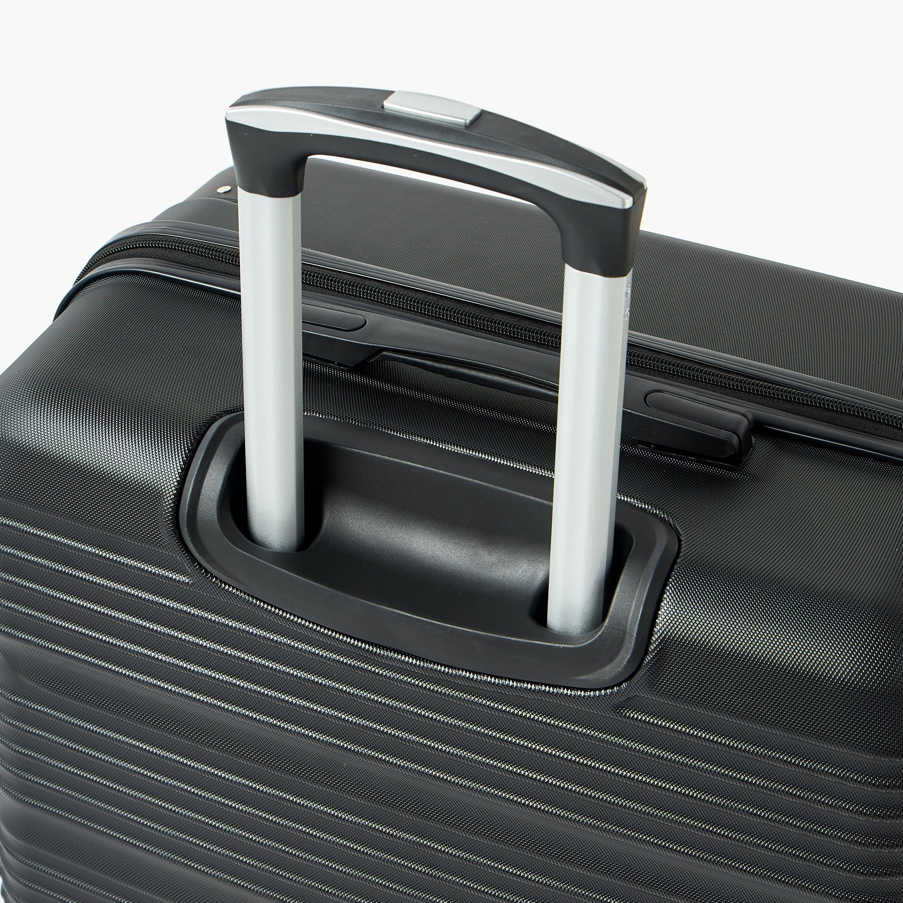 WAVE Textured Hardcase Luggage Trolley with Retractable Handle - 28 inches Check-In Bag-travel-luggagesandbags-luggage-image-5