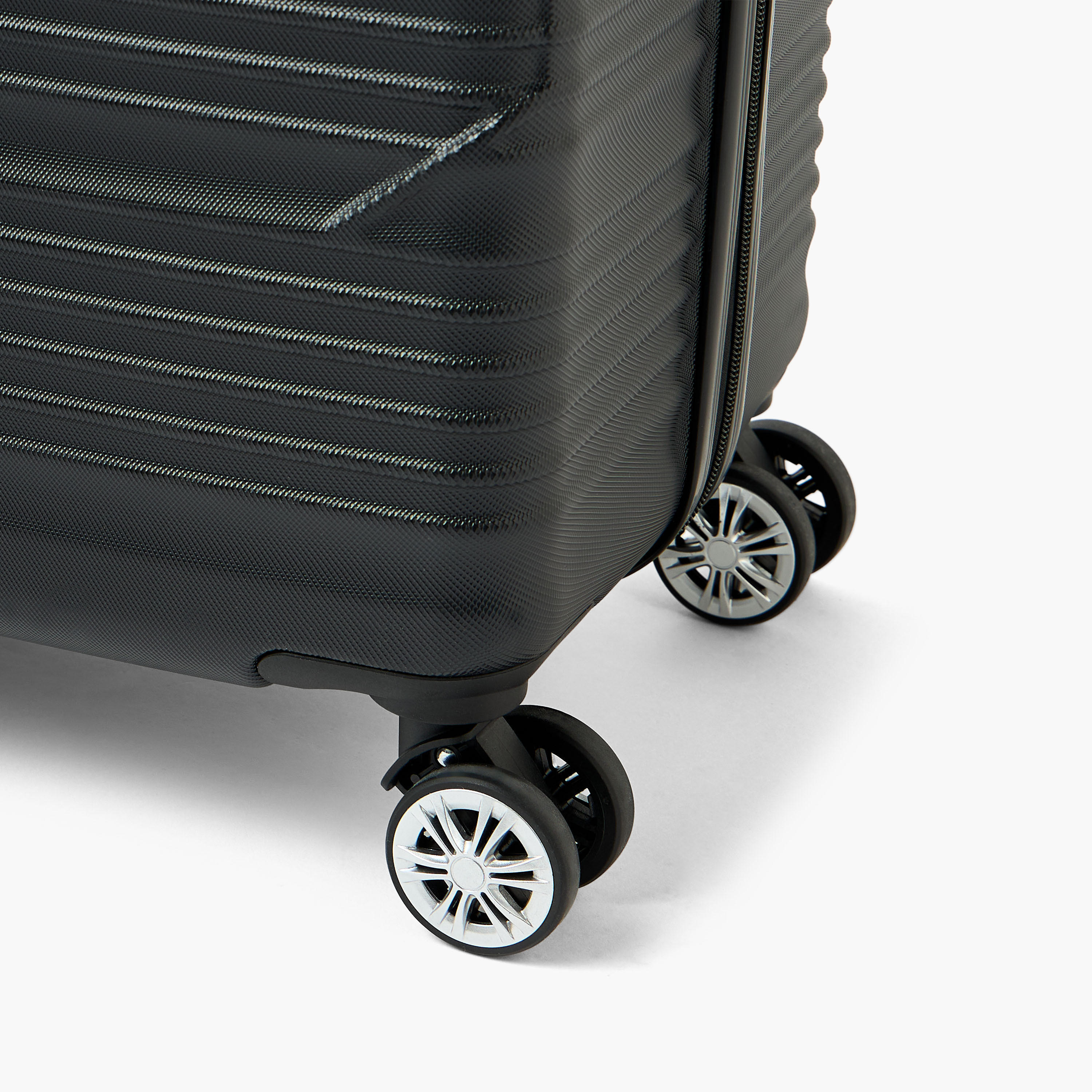 WAVE Textured Hardcase Luggage Trolley with Retractable Handle - 28 inches Check-In Bag-travel-luggagesandbags-luggage-image-6