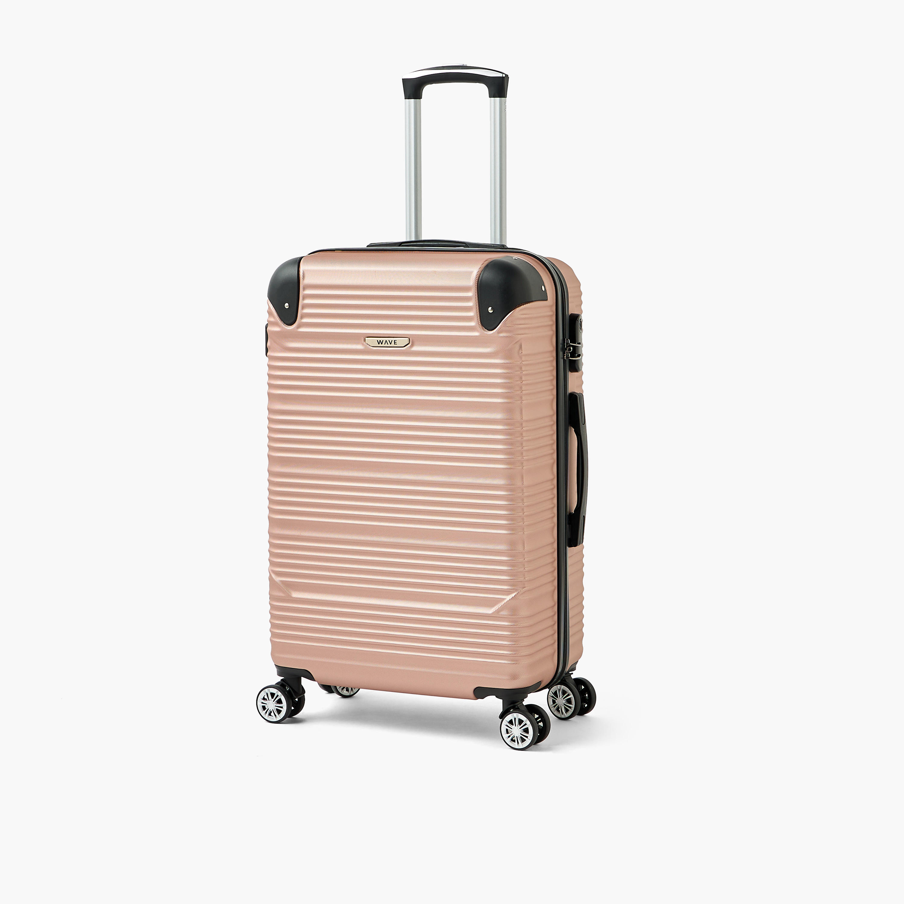 WAVE Textured Hardcase Luggage Trolley with Retractable Handle - 28 inches Check-In Bag-travel-luggagesandbags-luggage-image-1