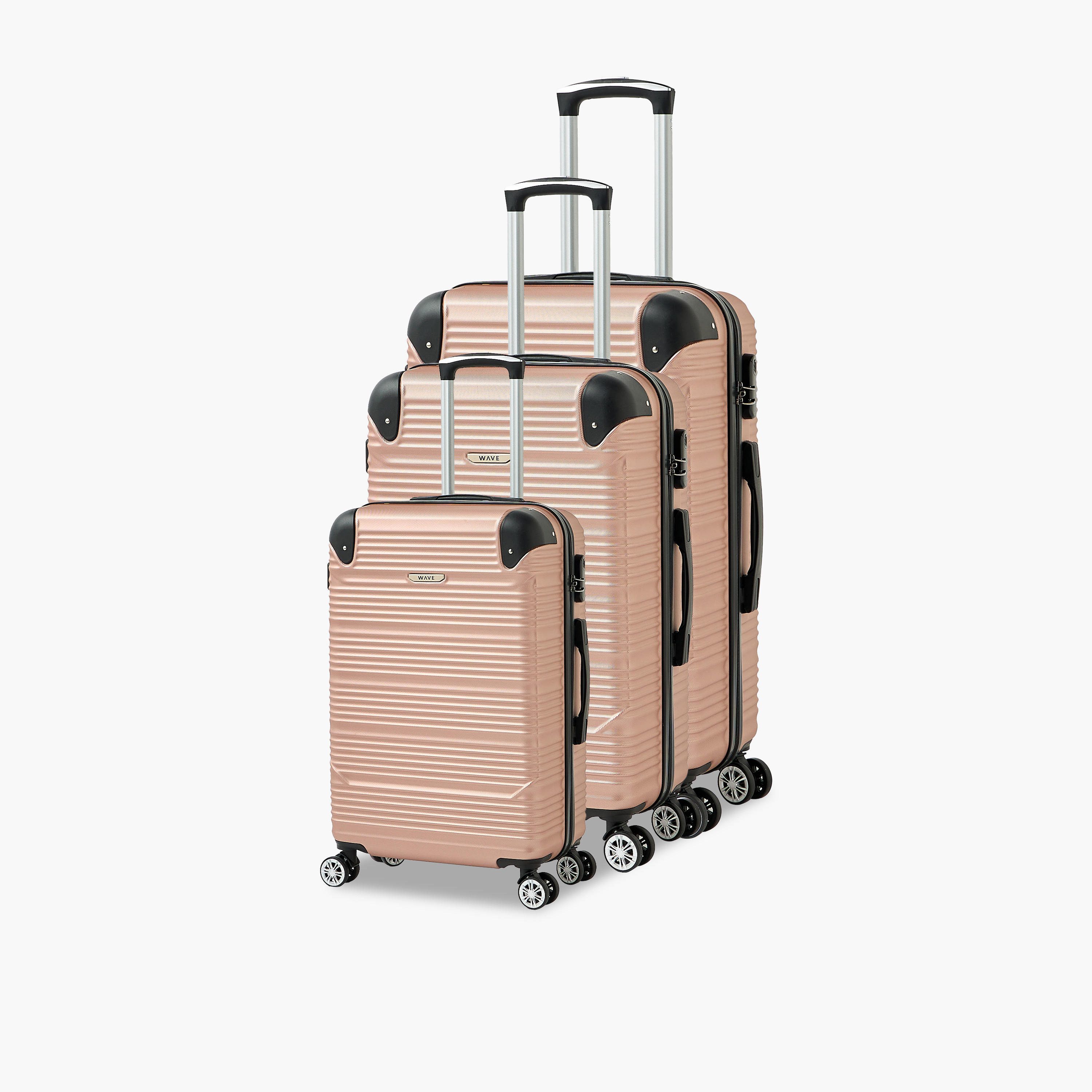 WAVE Textured Hardcase Luggage Trolley with Retractable Handle - 28 inches Check-In Bag-travel-luggagesandbags-luggage-image-10