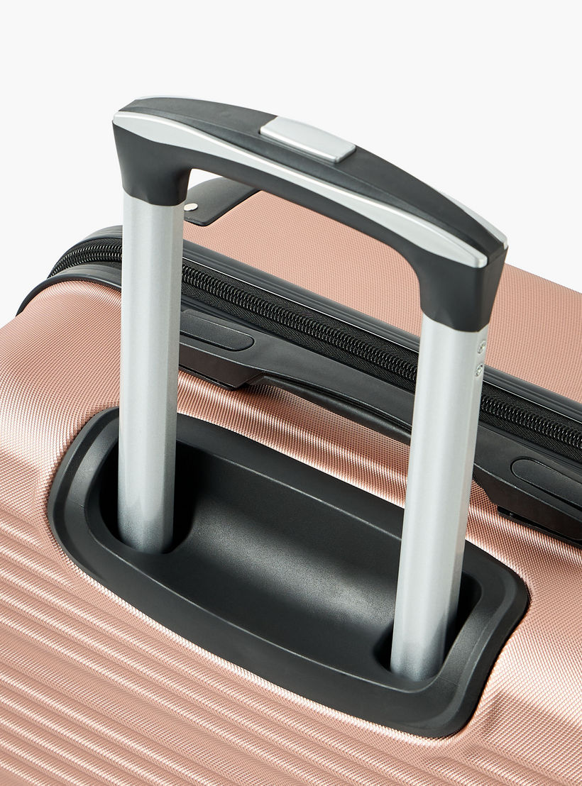 WAVE Textured Hardcase Luggage Trolley with Retractable Handle - 28 inches Check-In Bag-travel-luggagesandbags-luggage-image-5