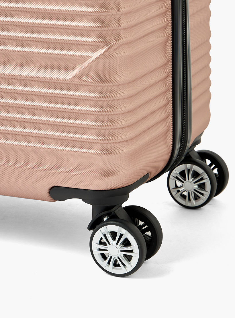 WAVE Textured Hardcase Luggage Trolley with Retractable Handle - 28 inches Check-In Bag-travel-luggagesandbags-luggage-image-7