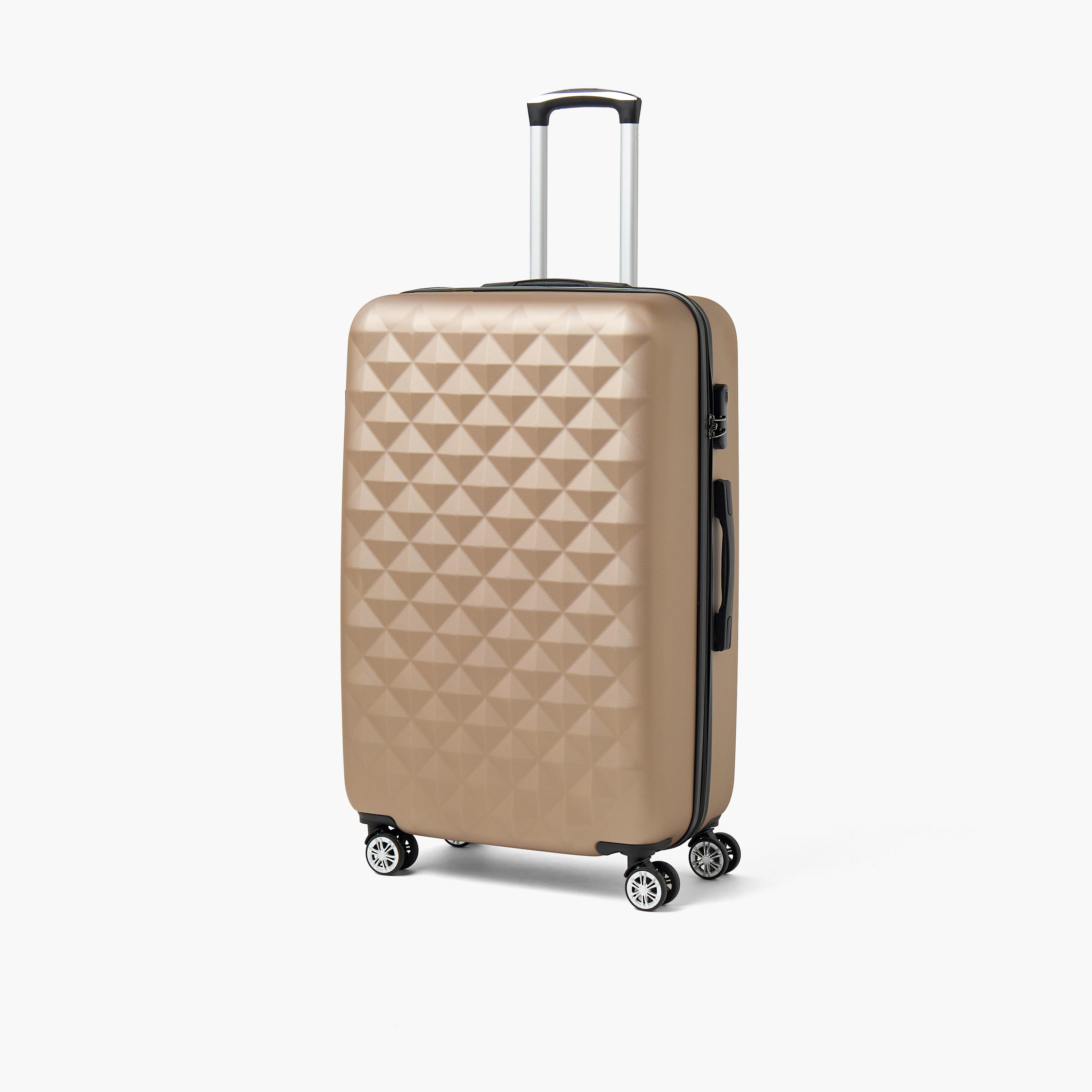WAVE Textured Hardcase Luggage Trolley with Retractable Handle - 28 inches Check-In Bag-travel-luggagesandbags-luggage-image-1