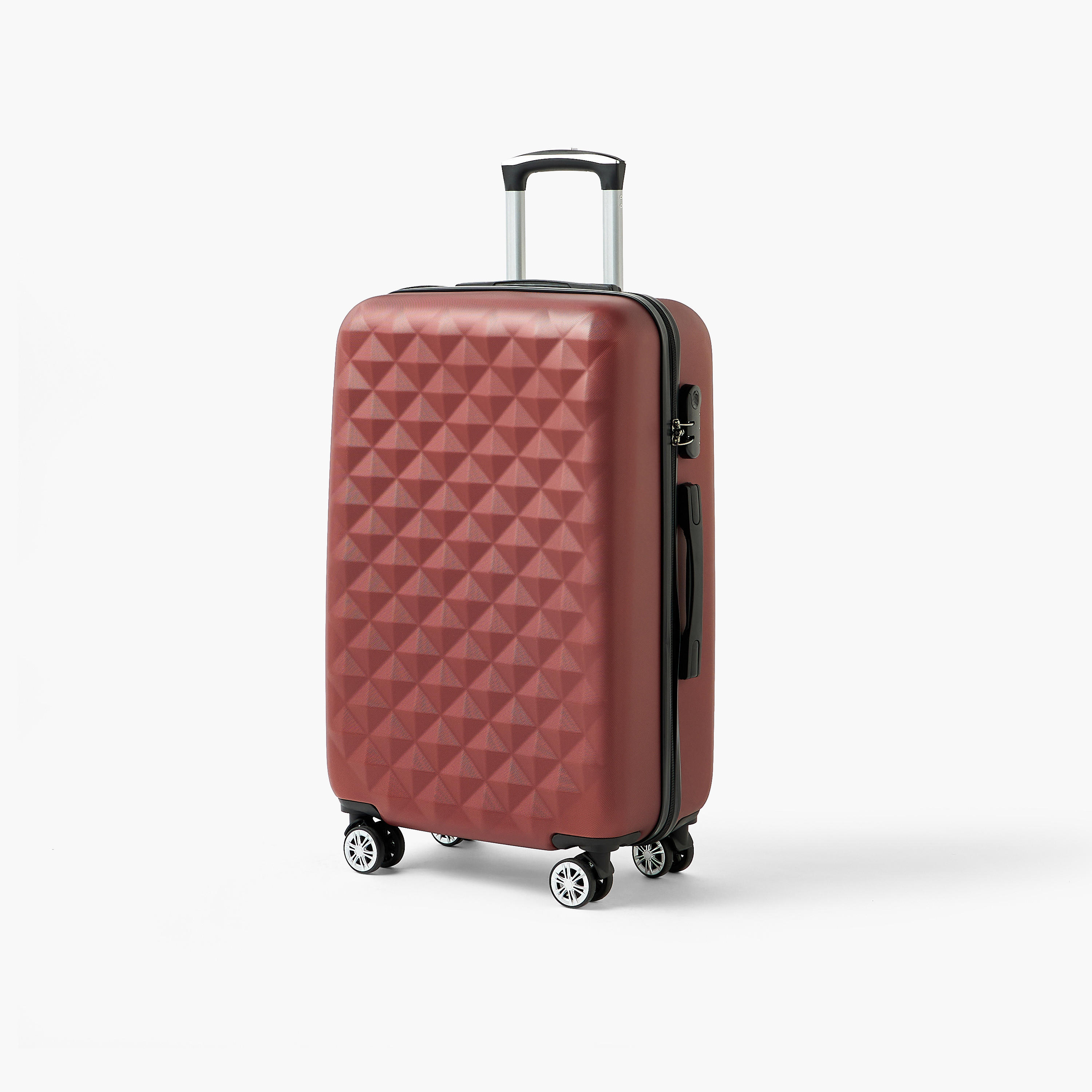 WAVE Textured Hardcase Luggage Trolley with Retractable Handle - 28 inches Check-In Bag-travel-luggagesandbags-luggage-image-10