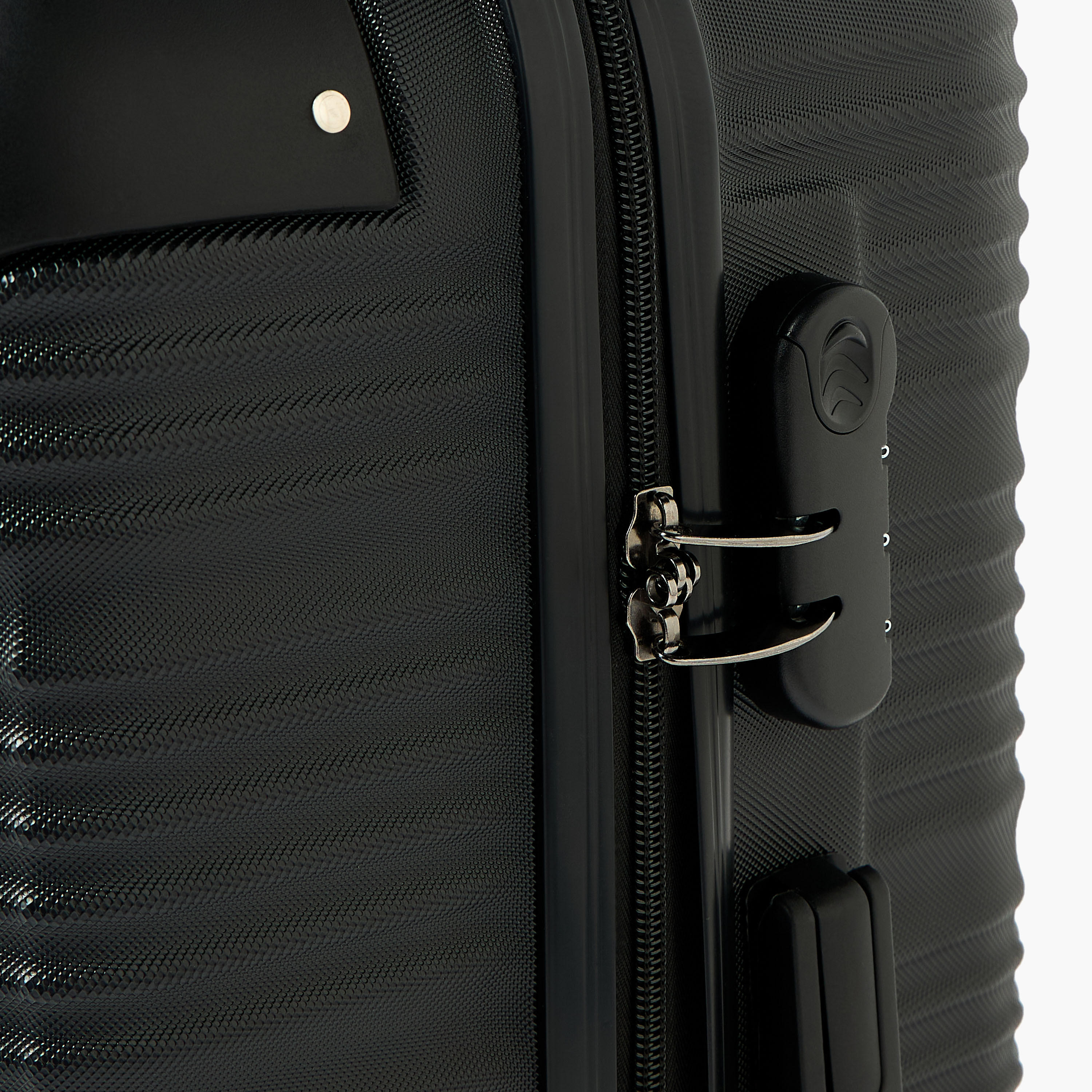 WAVE Textured Hardcase Luggage Trolley with Retractable Handle - 24 inches Check-In Bag-travel-luggagesandbags-luggage-image-4