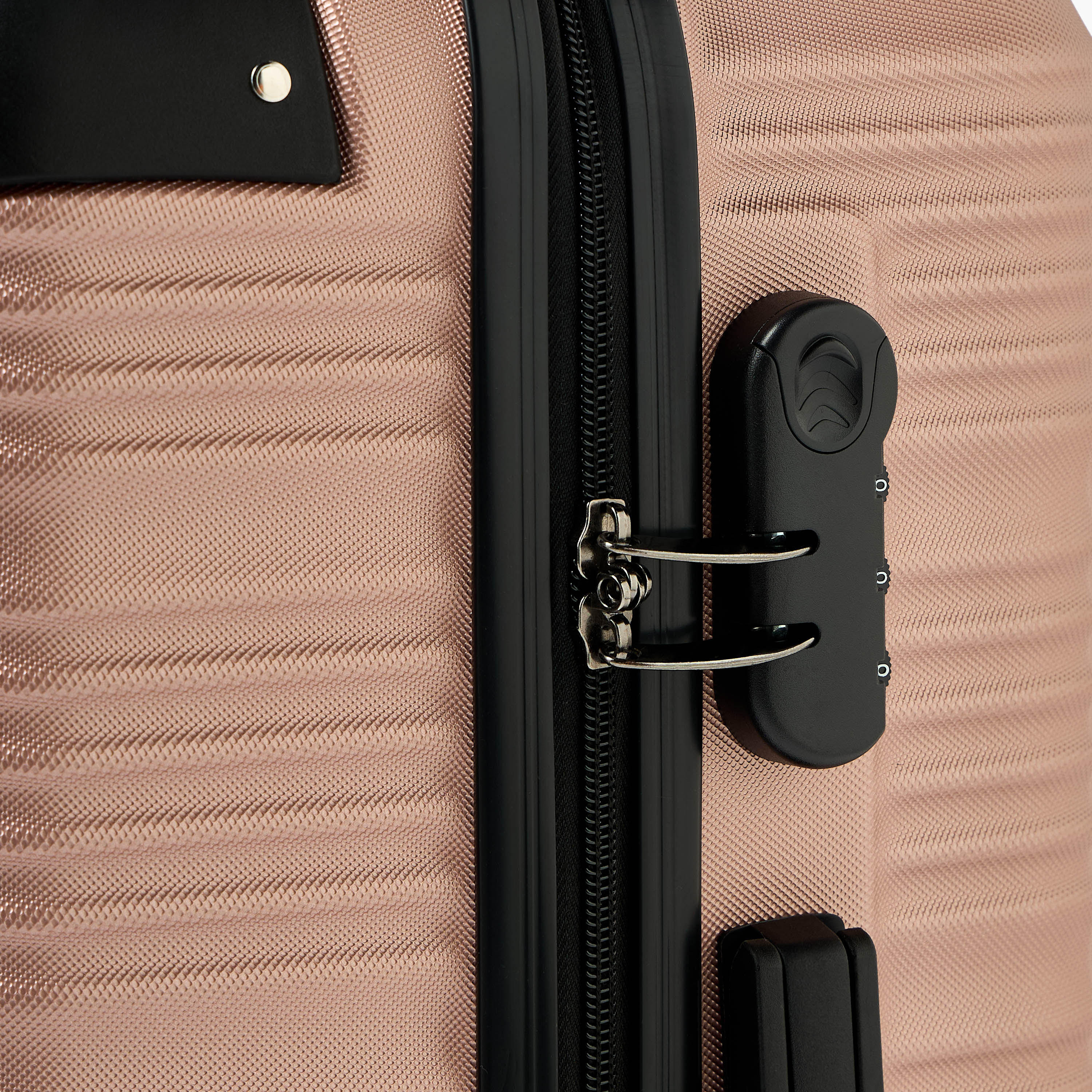 WAVE Textured Hardcase Luggage Trolley with Retractable Handle - 24 inches Check-In Bag-travel-luggagesandbags-luggage-image-4