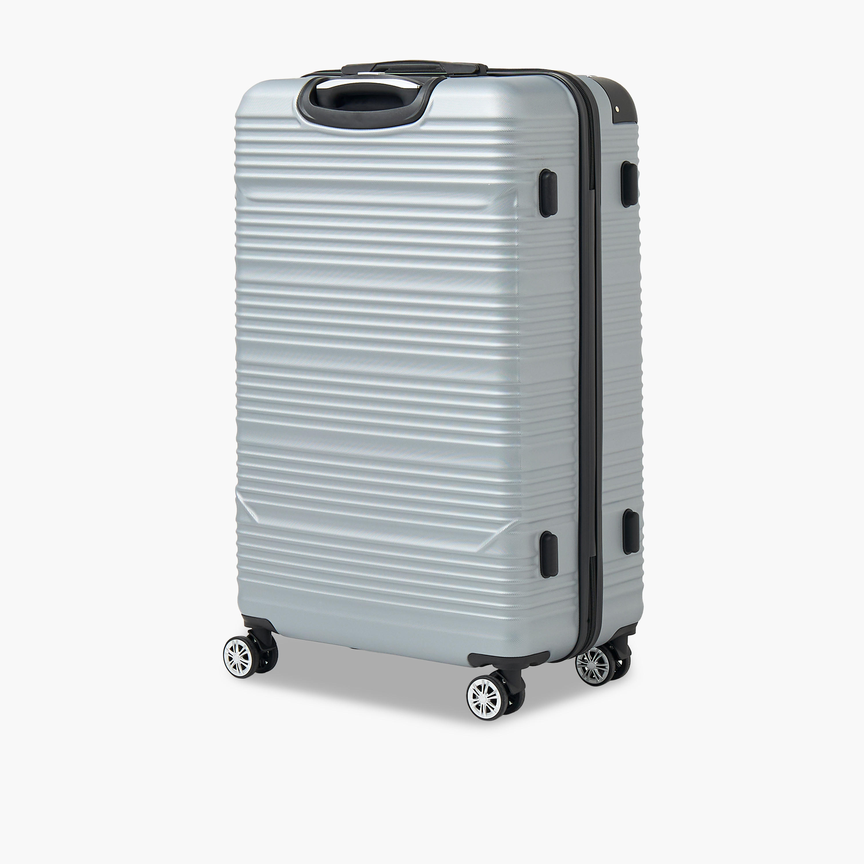 WAVE Textured Hardcase Luggage Trolley with Retractable Handle - 24 inches Check-In Bag-travel-luggagesandbags-luggage-image-3