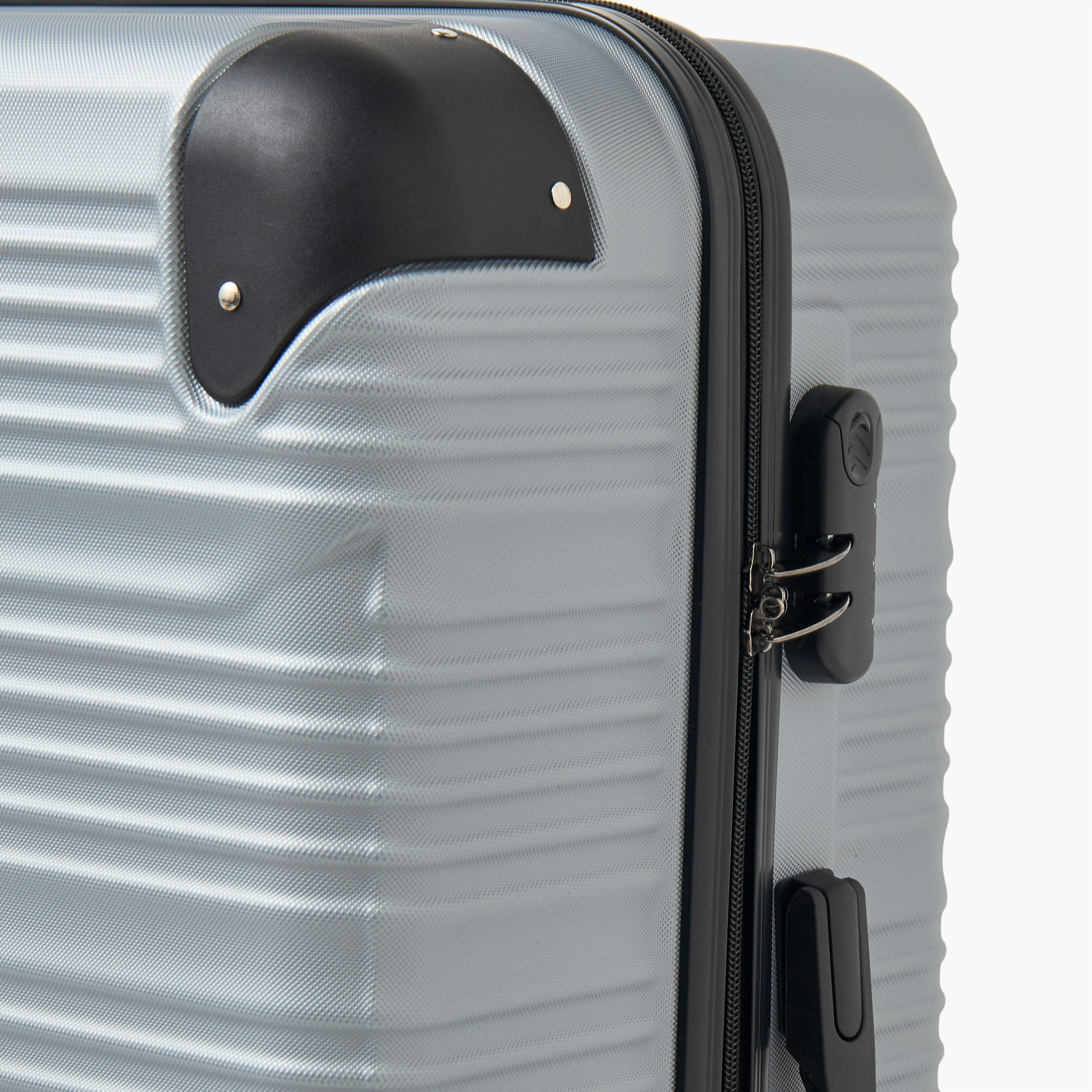 WAVE Textured Hardcase Luggage Trolley with Retractable Handle - 24 inches Check-In Bag-travel-luggagesandbags-luggage-image-4