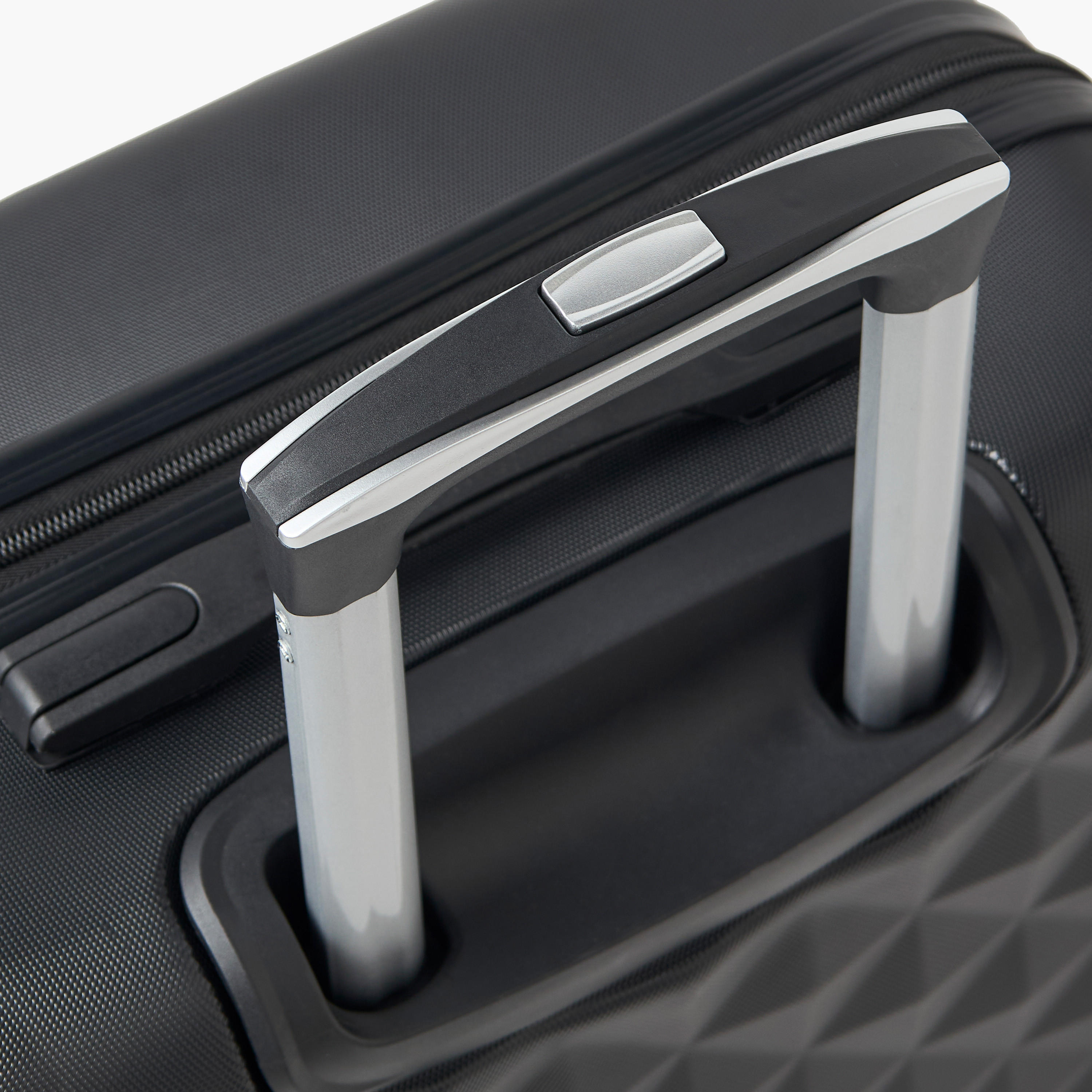 WAVE Textured Hardcase Luggage Trolley with Retractable Handle - 24 inches Check-In Bag-travel-luggagesandbags-luggage-image-5