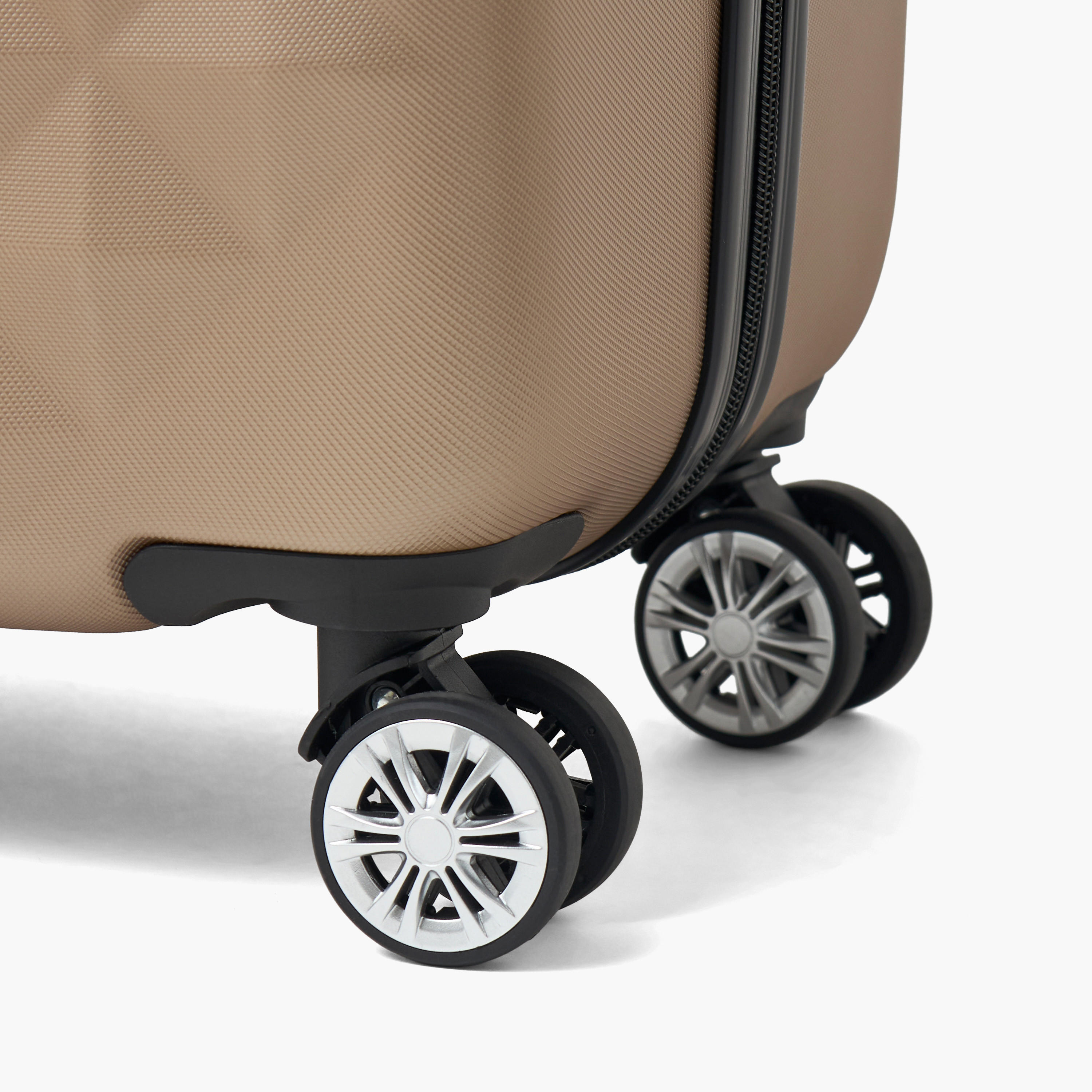 WAVE Textured Hardcase Luggage Trolley with Retractable Handle - 24 inches Check-In Bag-travel-luggagesandbags-luggage-image-7