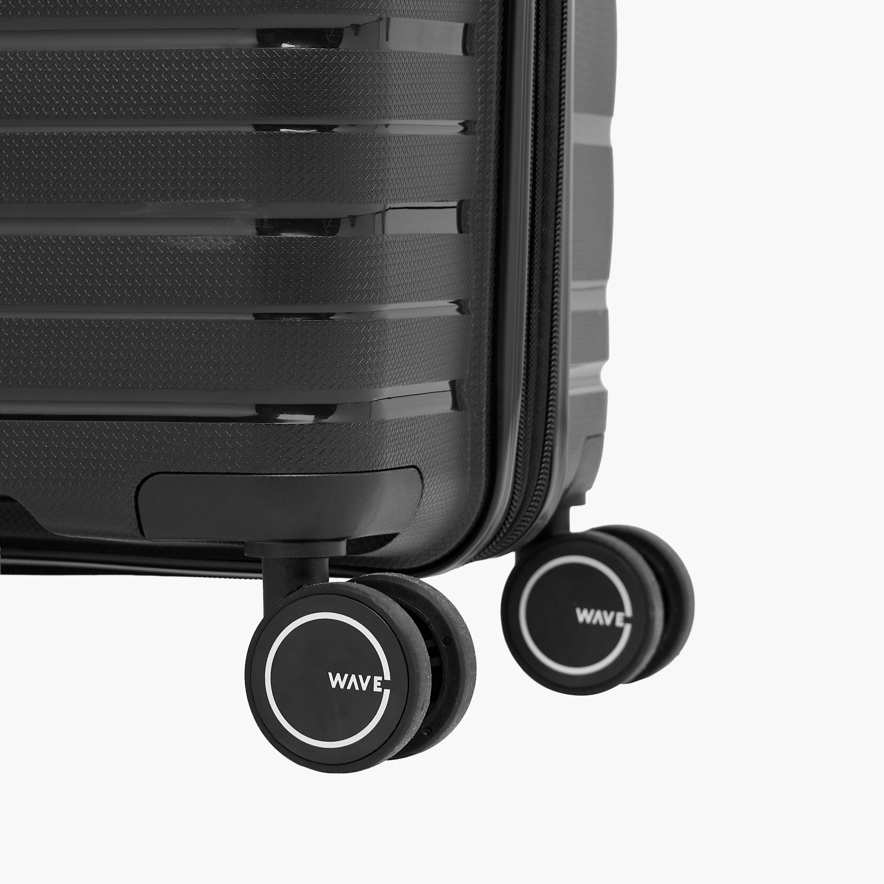 WAVE 3-Piece Textured Hardcase Luggage Trolley Set with Retractable Handle-travel-luggagesandbags-luggage-image-7