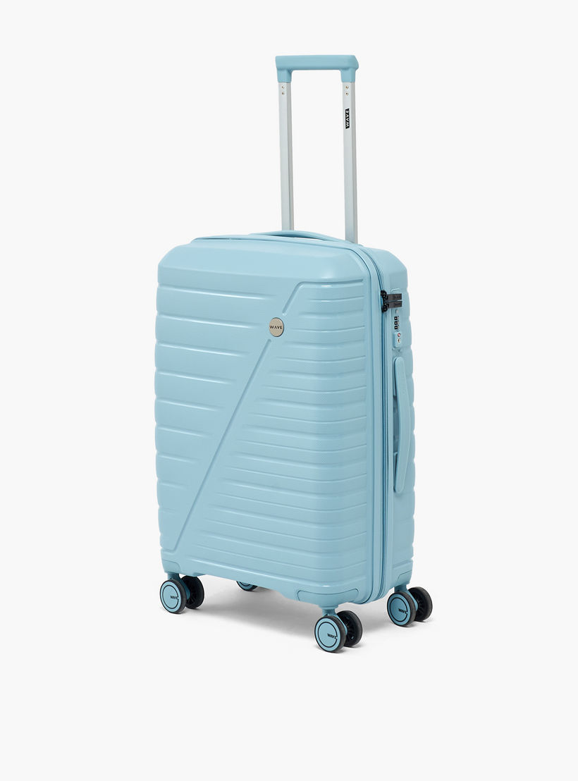 WAVE Textured Hardcase Trolley Bag with Retractable Handle - Set of 3-travel-luggagesandbags-luggage-image-2