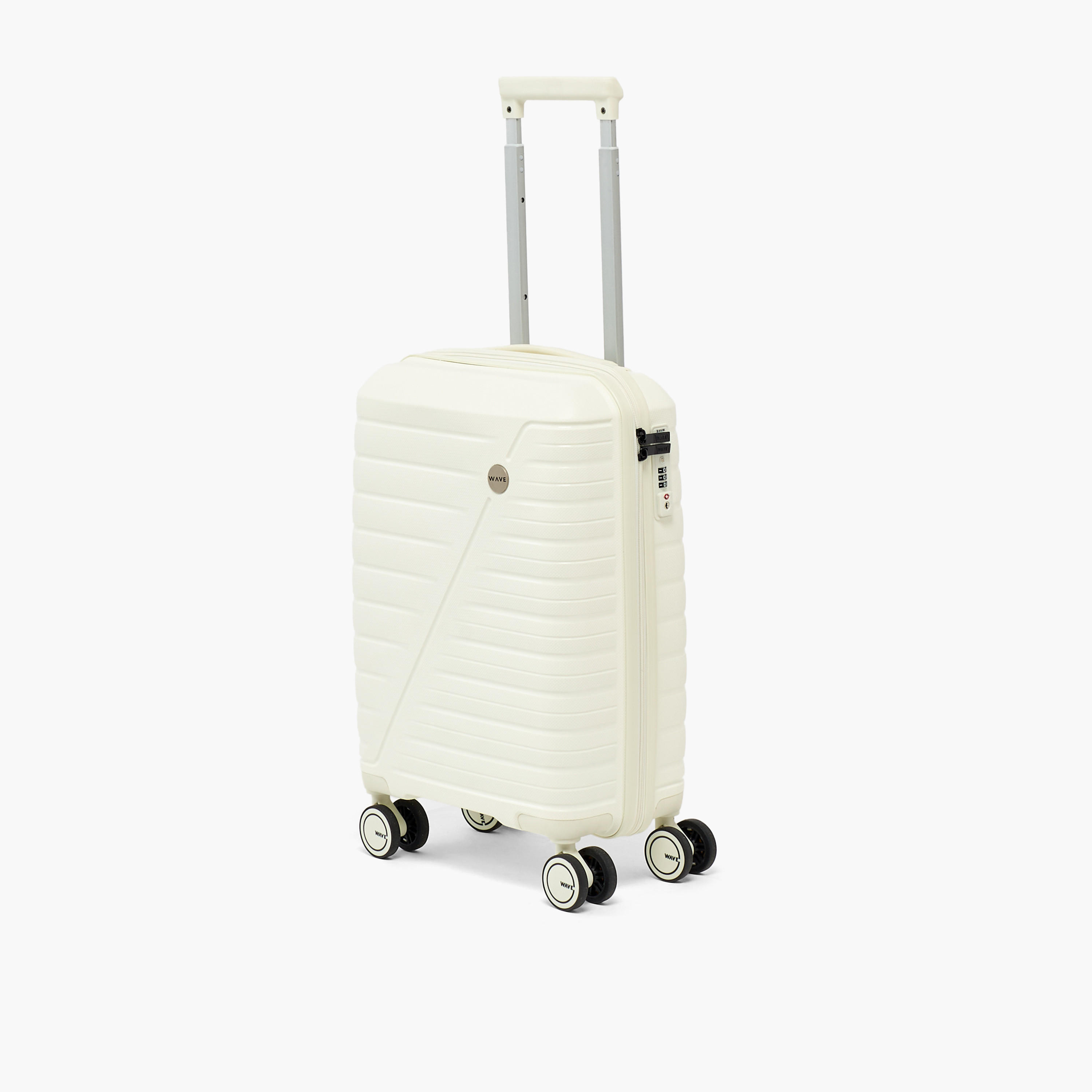 WAVE 3-Piece Textured Hardcase Luggage Trolley Set with Retractable Handle-travel-luggagesandbags-luggage-image-2