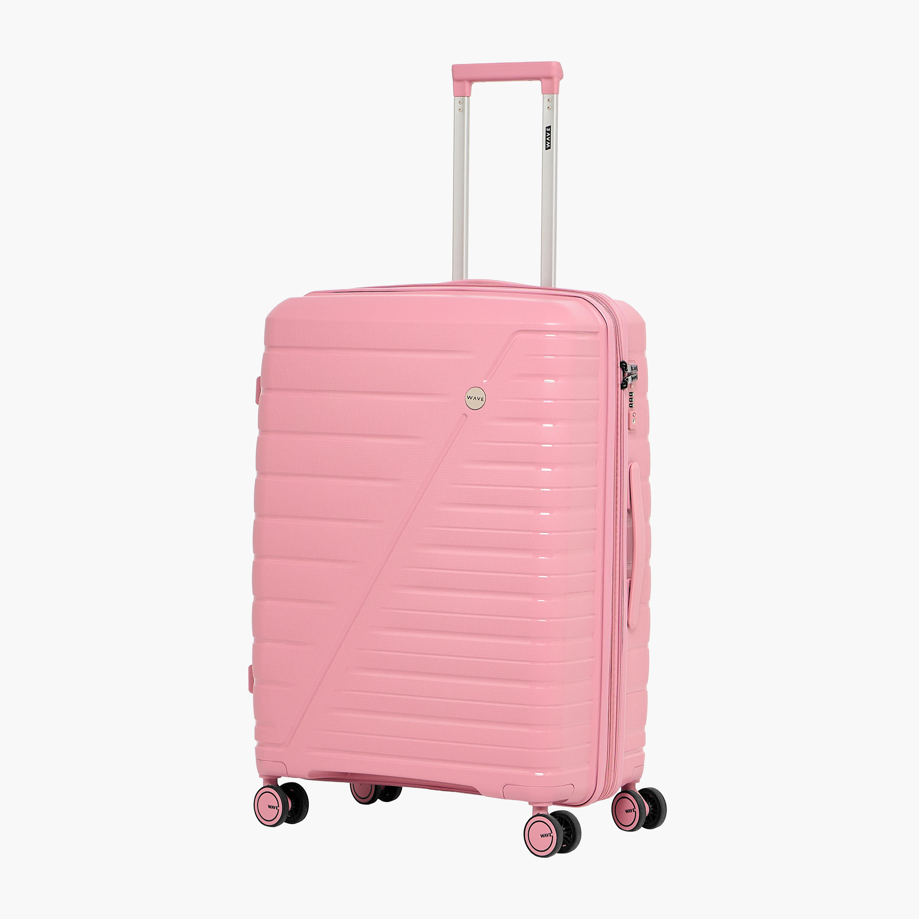 طقم شنط سفر بعجلات صلبة بارزة الملمس بمقابض قابلة للسحب من ويفي - 3 قطع-travel-luggagesandbags-luggage-image-1