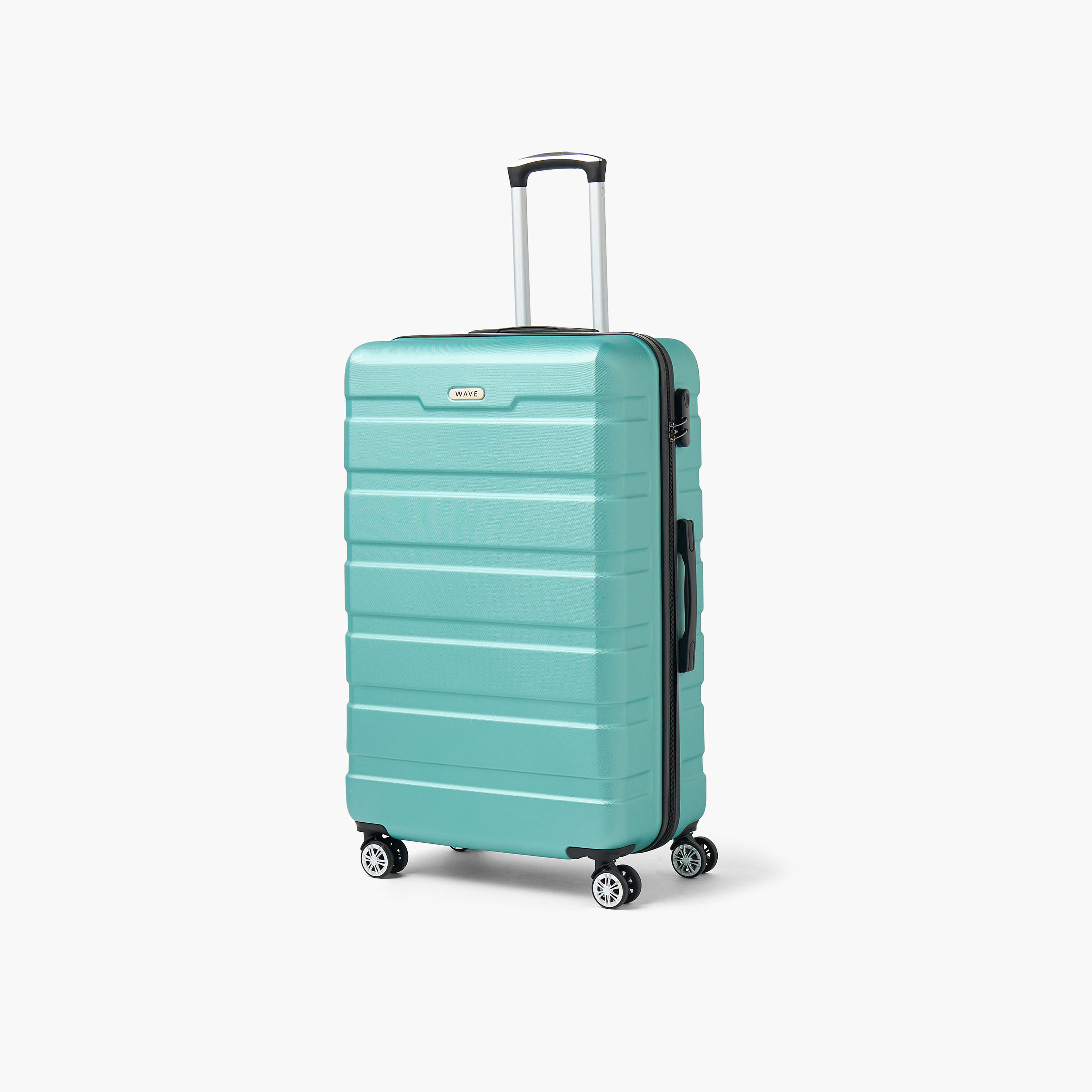 WAVE Textured Hardcase Luggage Trolley with Retractable Handle - 20 inches Cabin Bag-travel-luggagesandbags-luggage-image-1