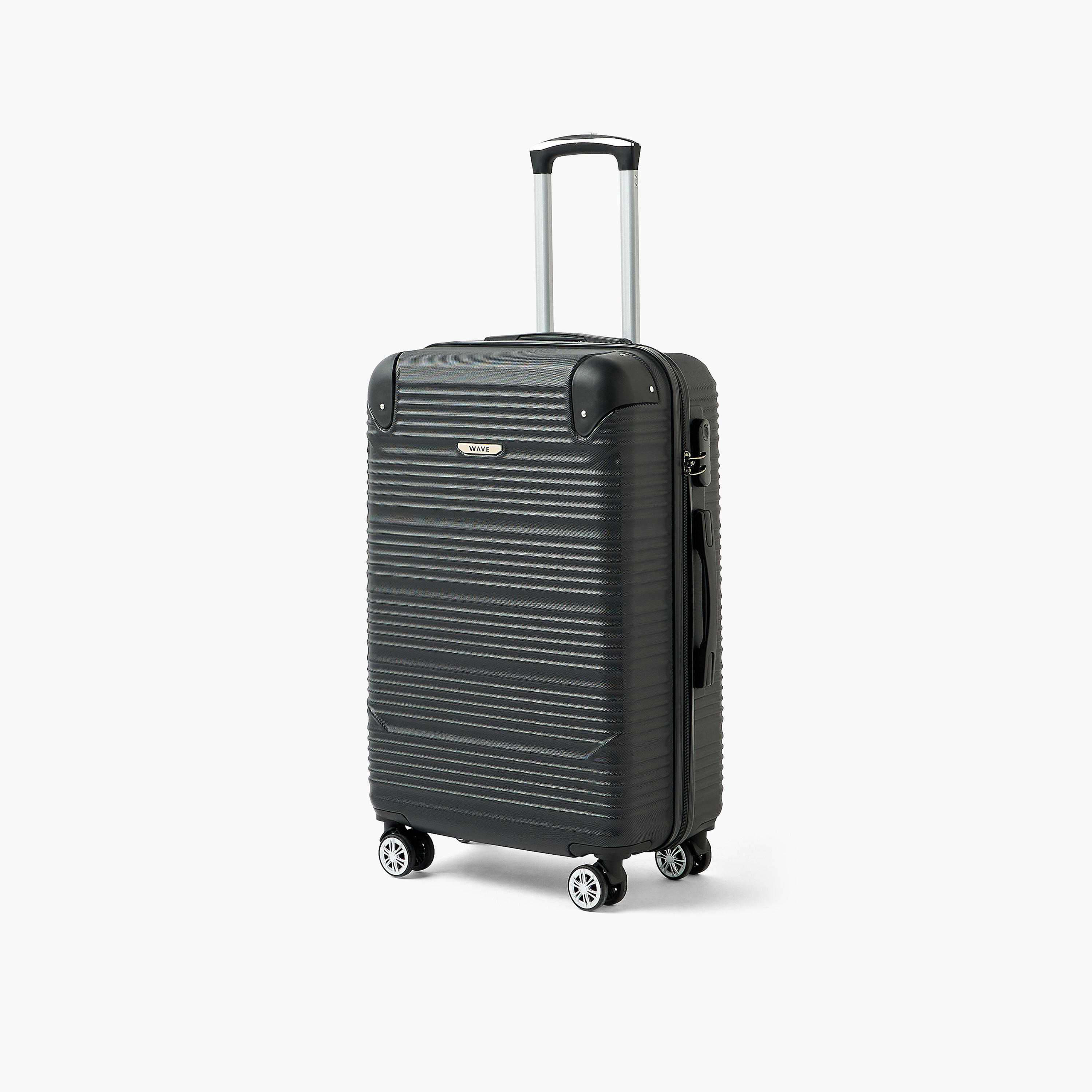 WAVE Textured Hardcase Luggage Trolley with Retractable Handle - 20 inches Cabin Bag-travel-luggagesandbags-luggage-image-1