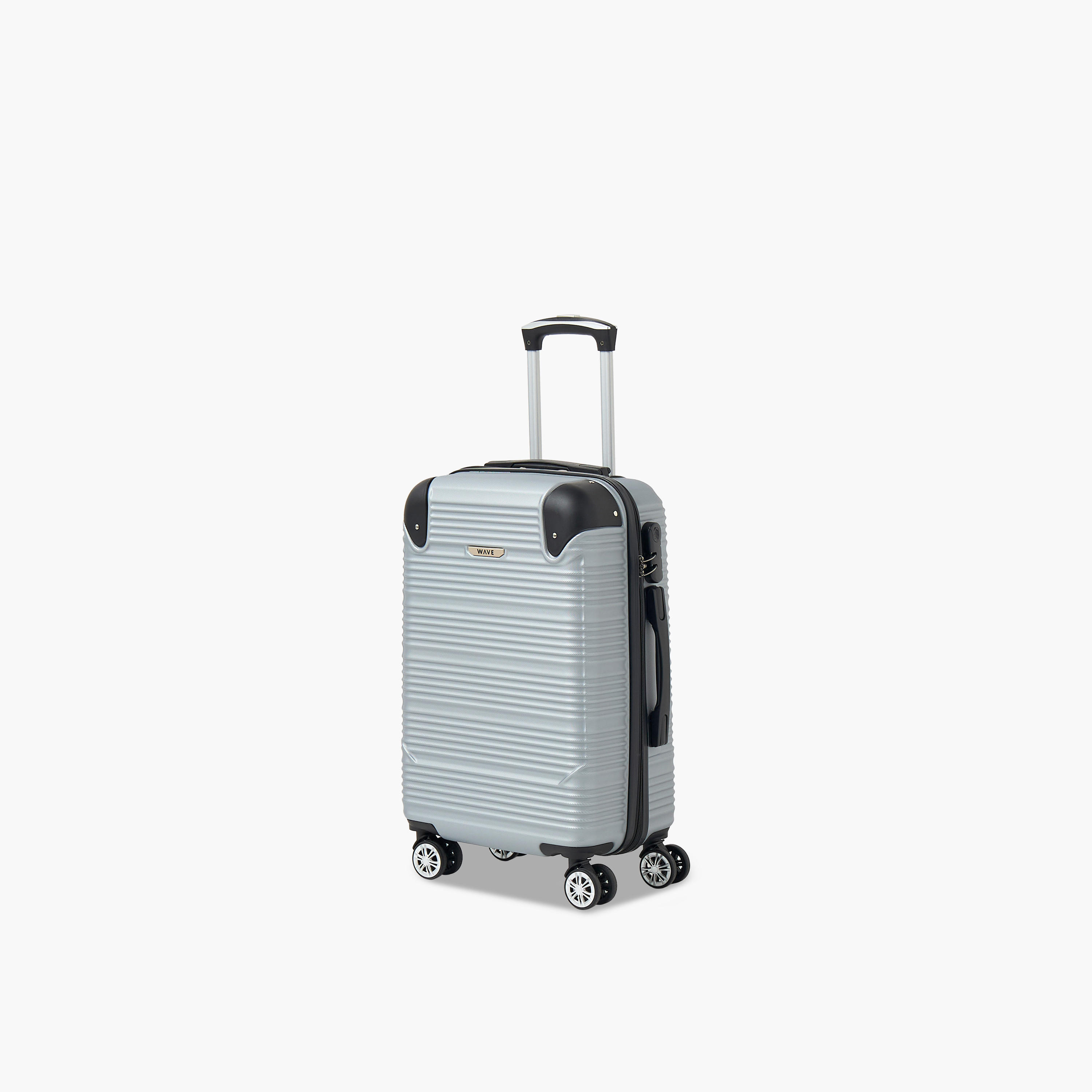 WAVE Textured Hardcase Luggage Trolley with Retractable Handle - 20 inches Cabin Bag-travel-luggagesandbags-luggage-image-11