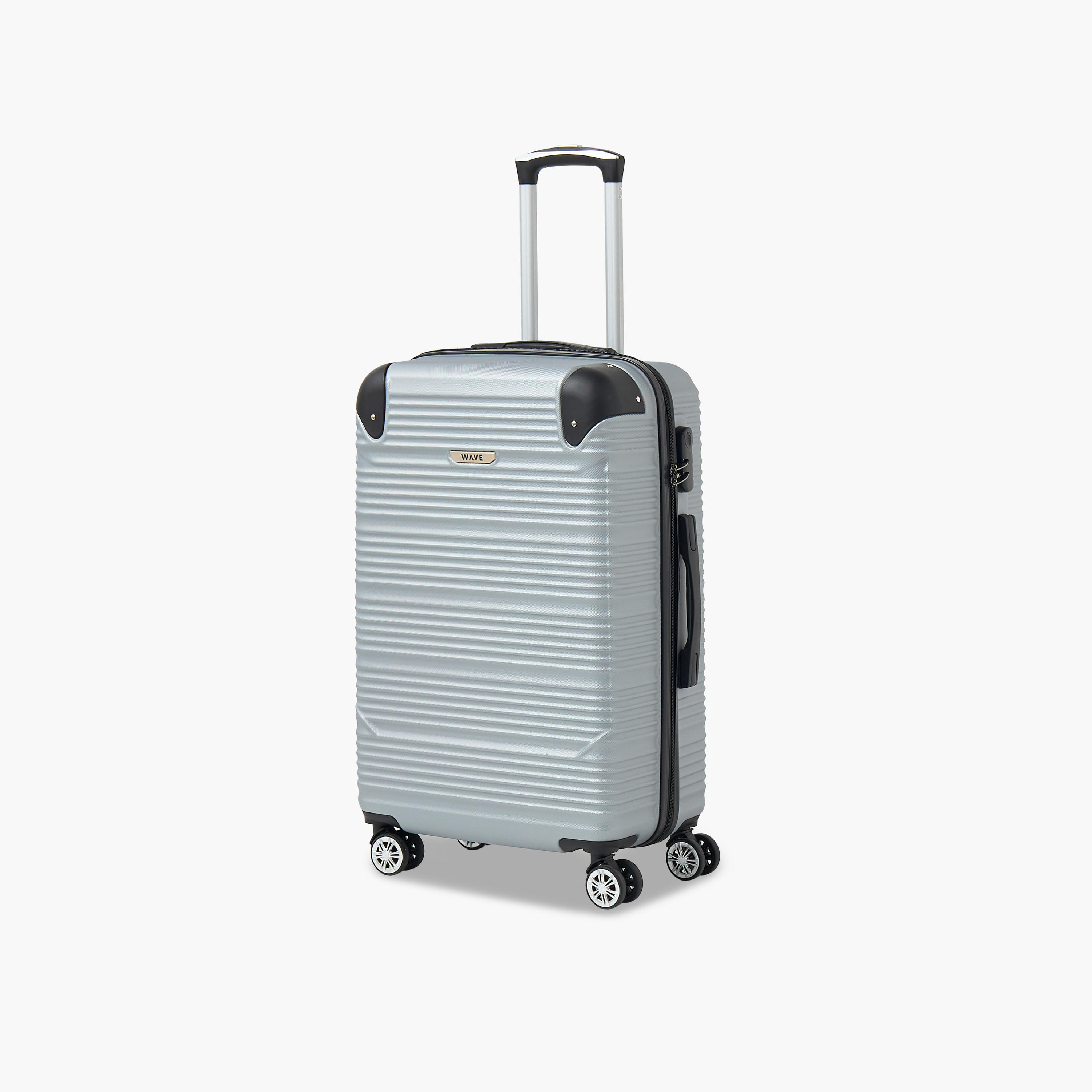 WAVE Textured Hardcase Luggage Trolley with Retractable Handle - 20 inches Cabin Bag-travel-luggagesandbags-luggage-image-1