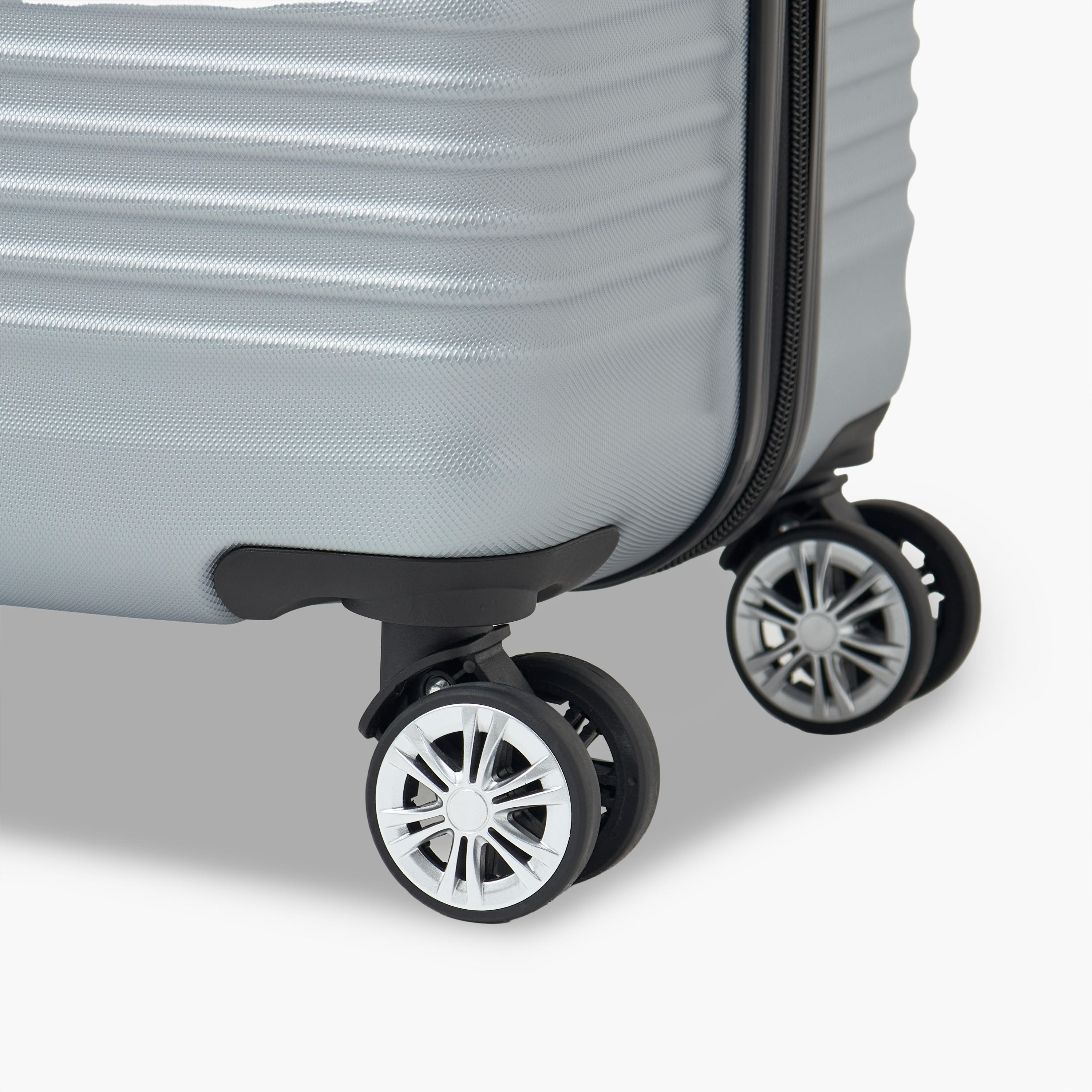 WAVE Textured Hardcase Luggage Trolley with Retractable Handle - 20 inches Cabin Bag-travel-luggagesandbags-luggage-image-6
