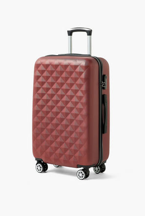 WAVE Textured Hardcase Luggage Trolley with Retractable Handle - 20 inches Cabin Bag-travel-luggagesandbags-image-1
