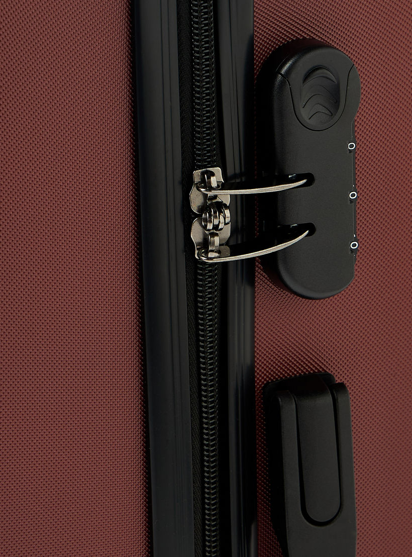 WAVE Textured Hardcase Luggage Trolley with Retractable Handle - 20 inches Cabin Bag-travel-luggagesandbags-luggage-image-4