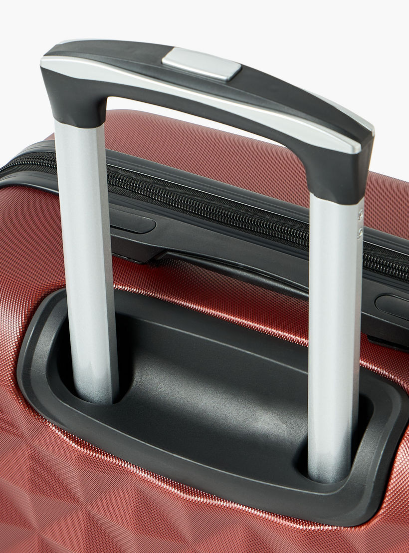 WAVE Textured Hardcase Luggage Trolley with Retractable Handle - 20 inches Cabin Bag-travel-luggagesandbags-luggage-image-6
