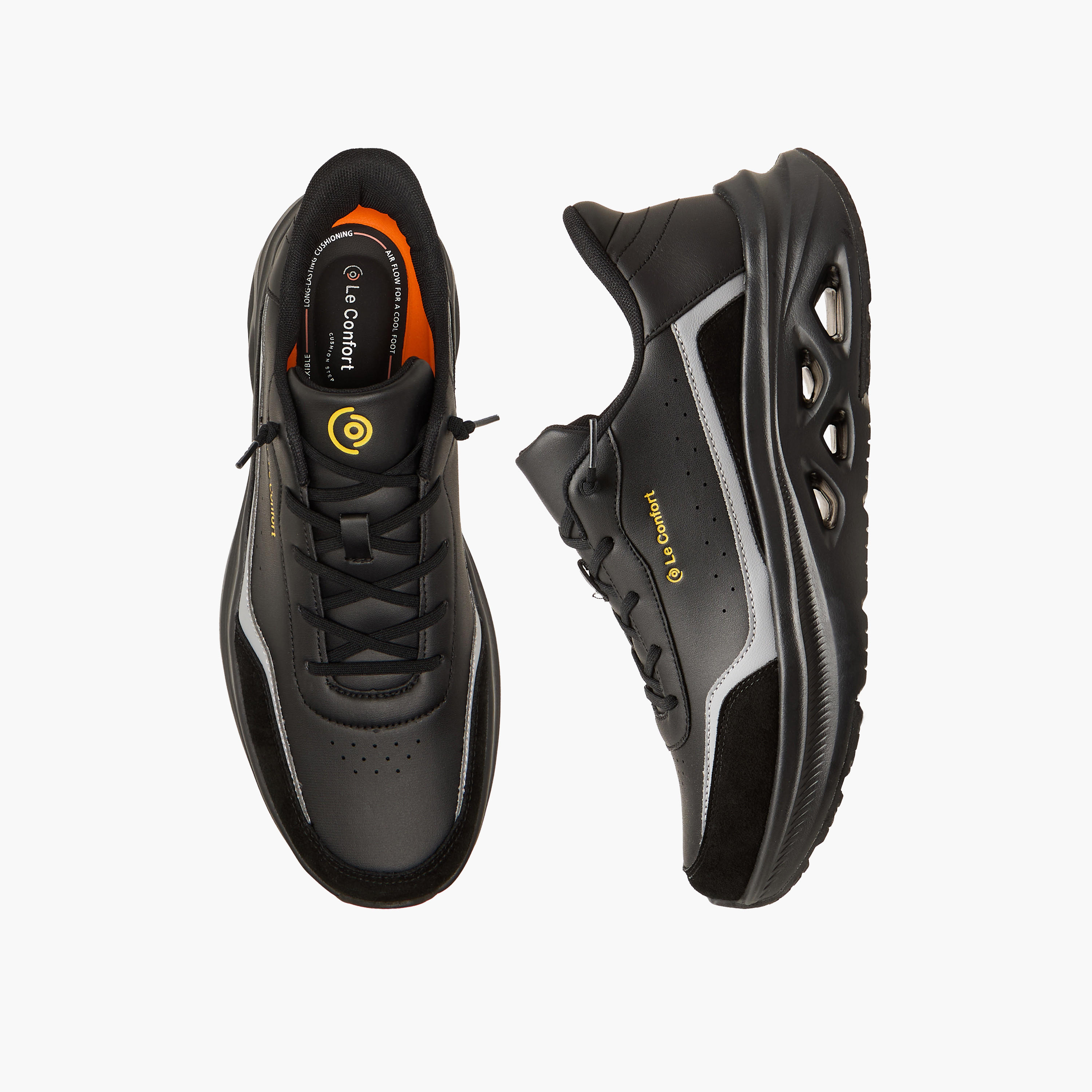 Le Confort Men Lace-Up Ankle Sneakers-men-shoes-sneakers-image-1
