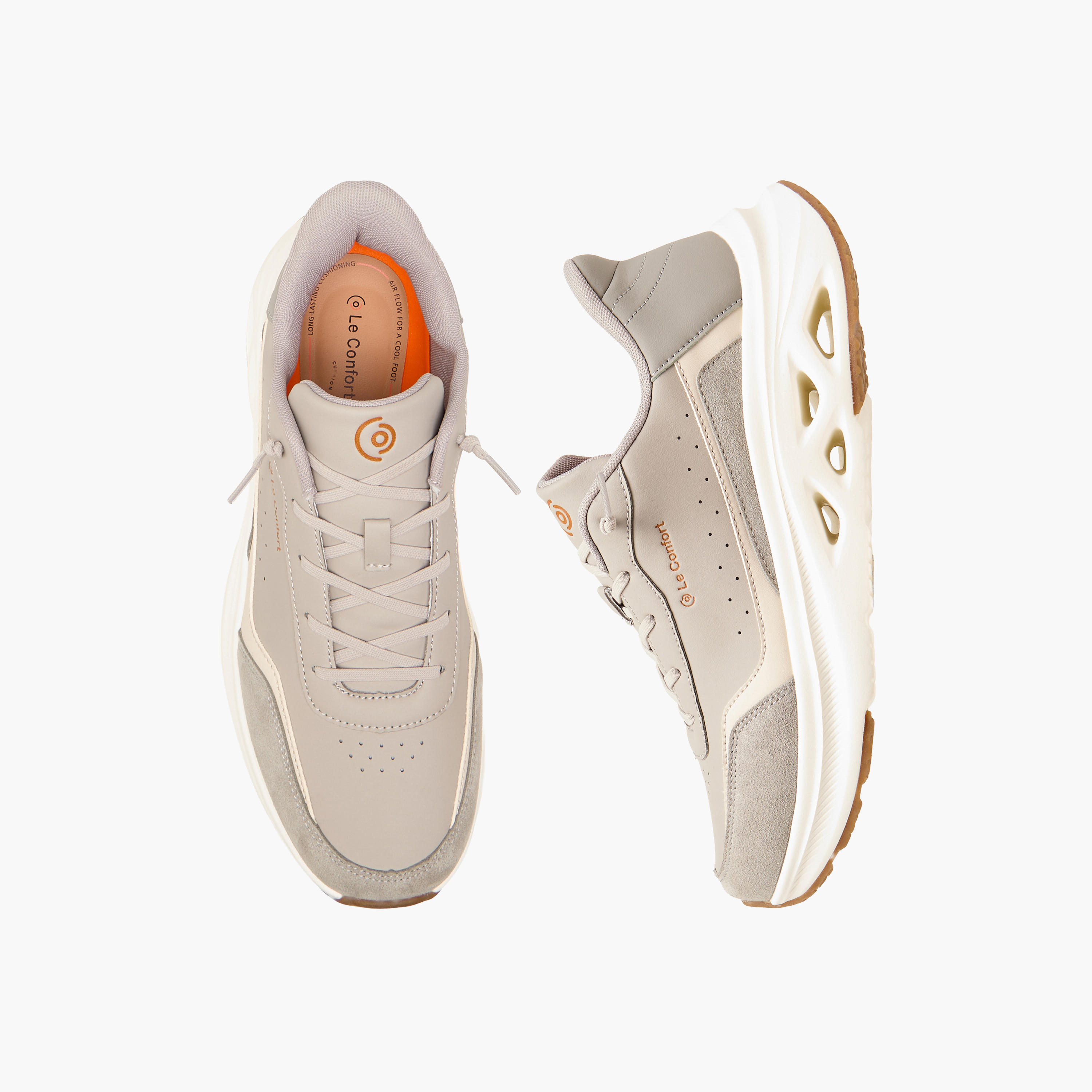Le Confort Men Lace-Up Ankle Sneakers-men-shoes-sneakers-image-1