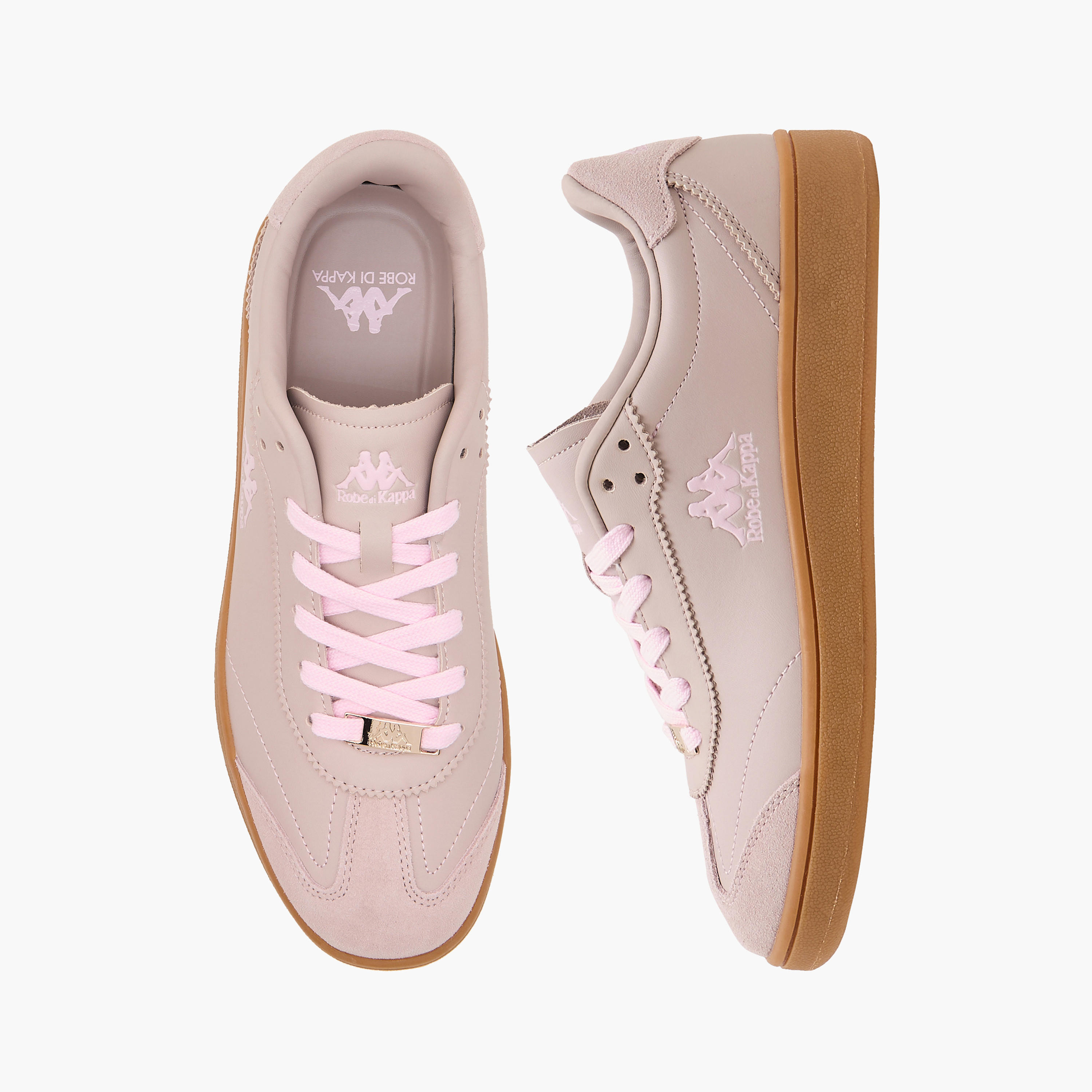 Kappa Women Leather Lace-Up Sneakers-women-shoes-sneakers-image-1
