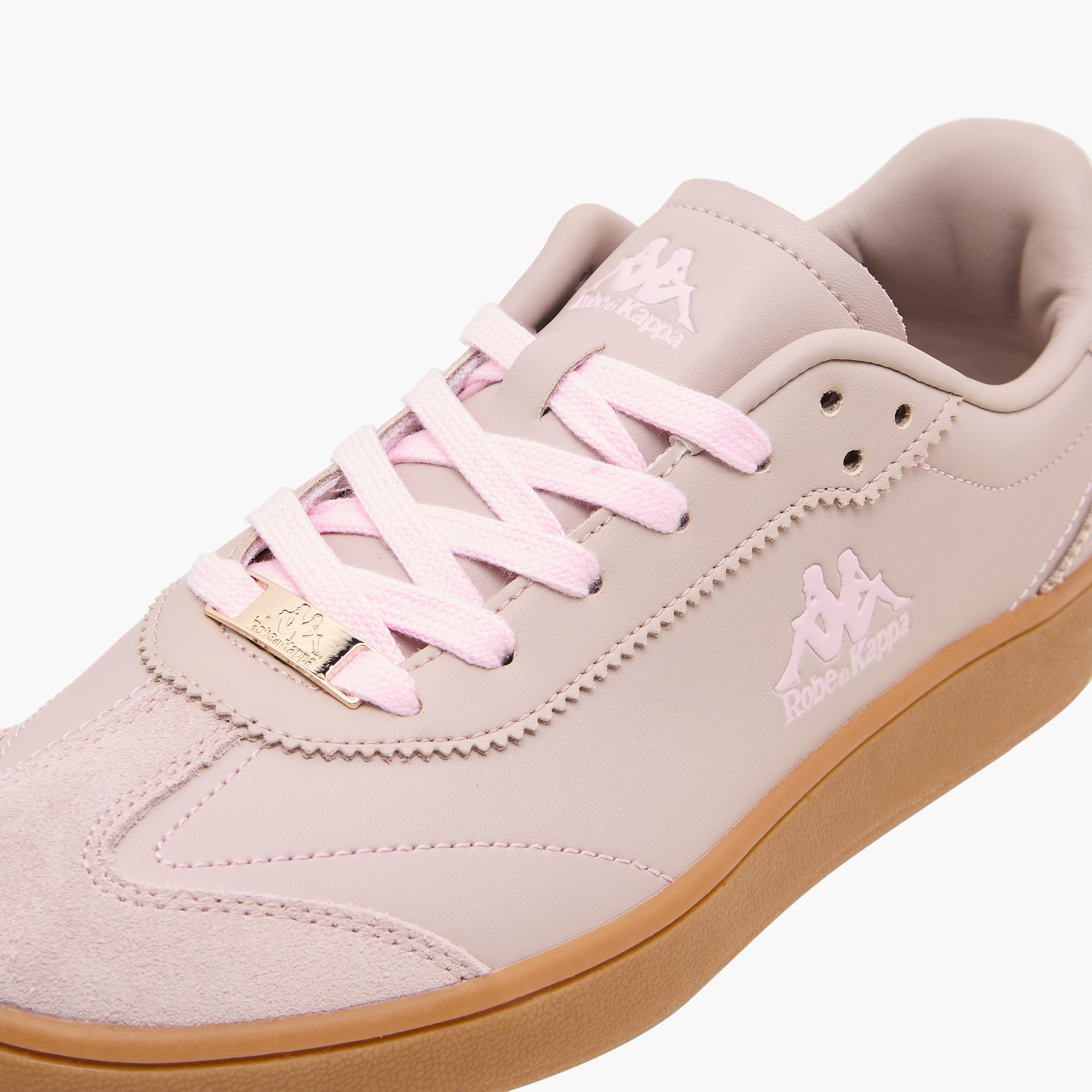 Kappa Women Leather Lace-Up Sneakers-women-shoes-sneakers-image-4