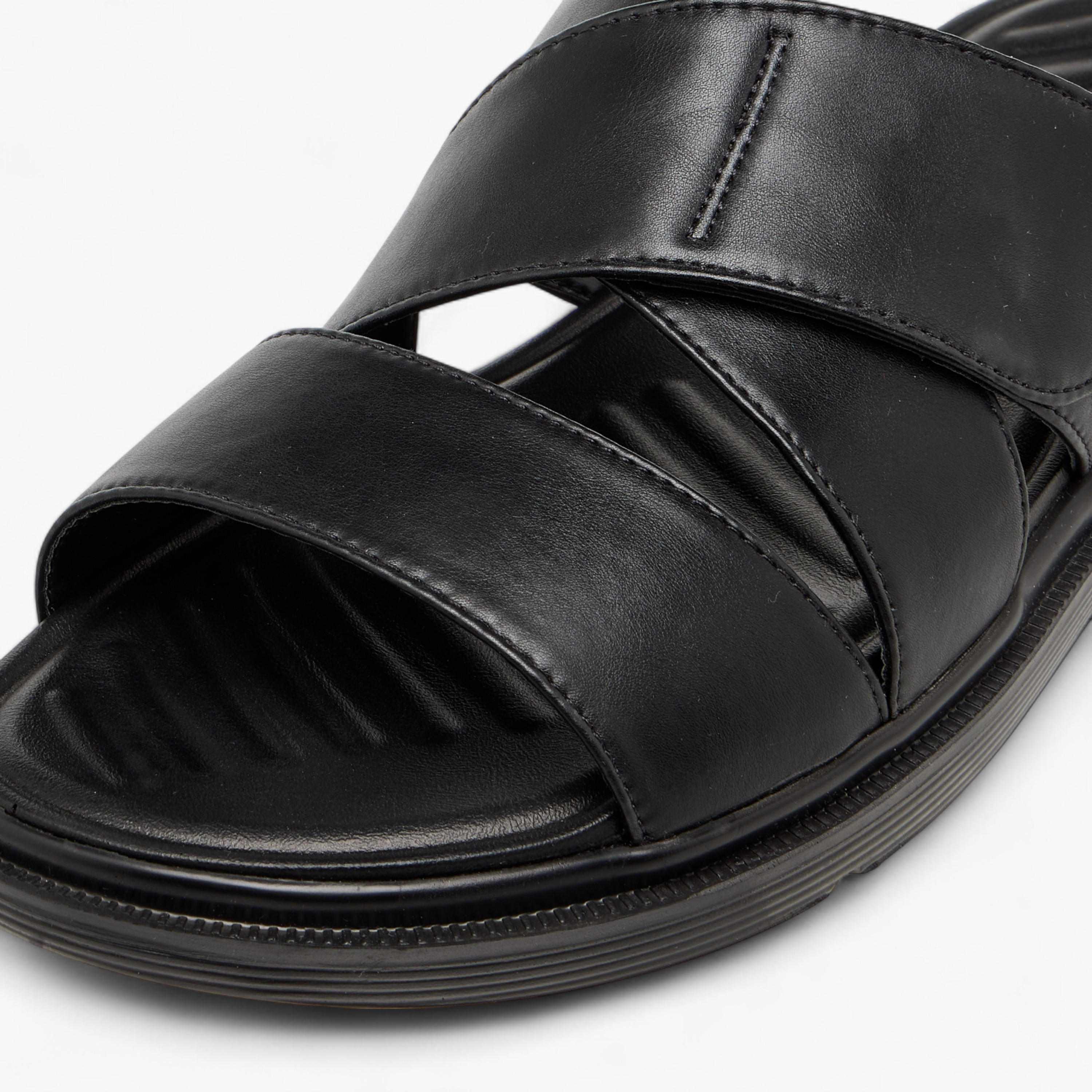 LBL by Shoexpress Cross Strap Slip-On Sandals-men-shoes-sandals-image-4