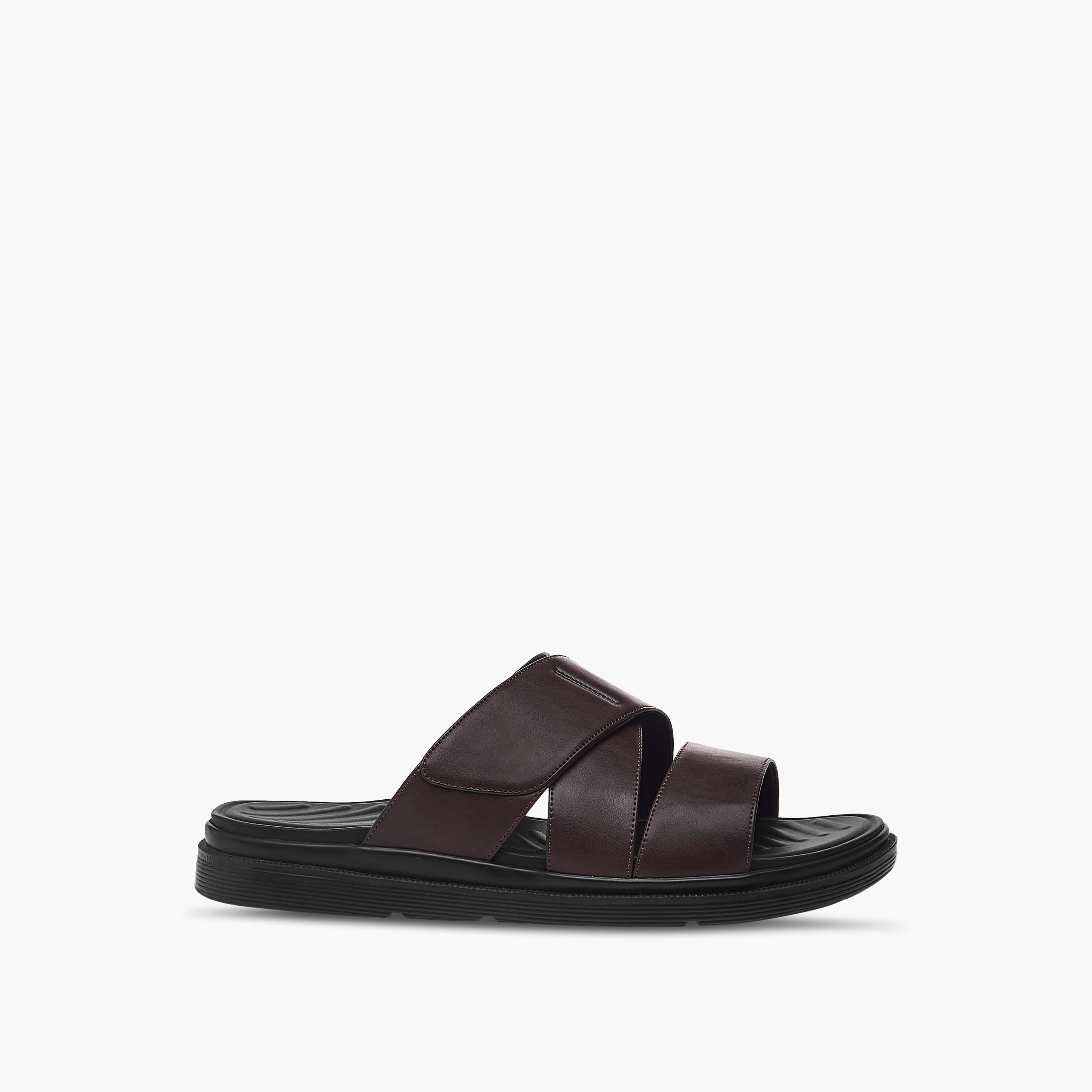 LBL by Shoexpress Cross Strap Slip-On Sandals-men-shoes-sandals-image-2