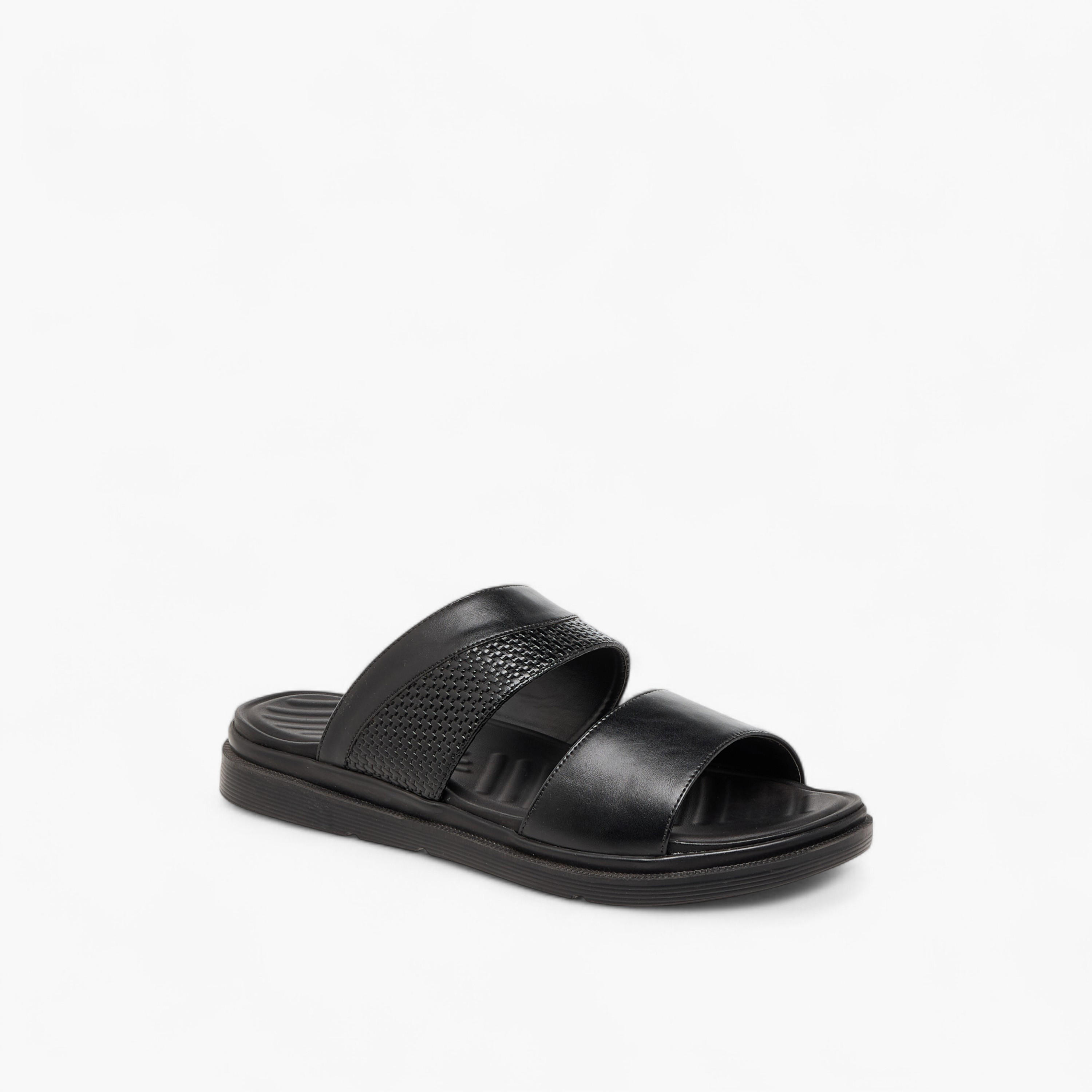 LBL by Shoexpress Textured Slip-On Comfort Sandals-men-shoes-sandals-image-2